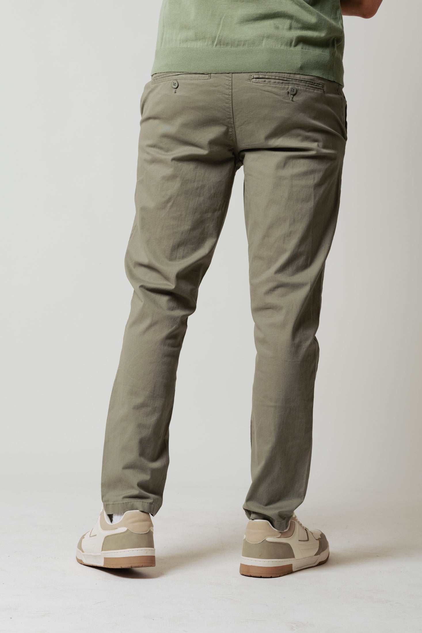 Pantaoni Chino Regular|Colore:Verde pesto