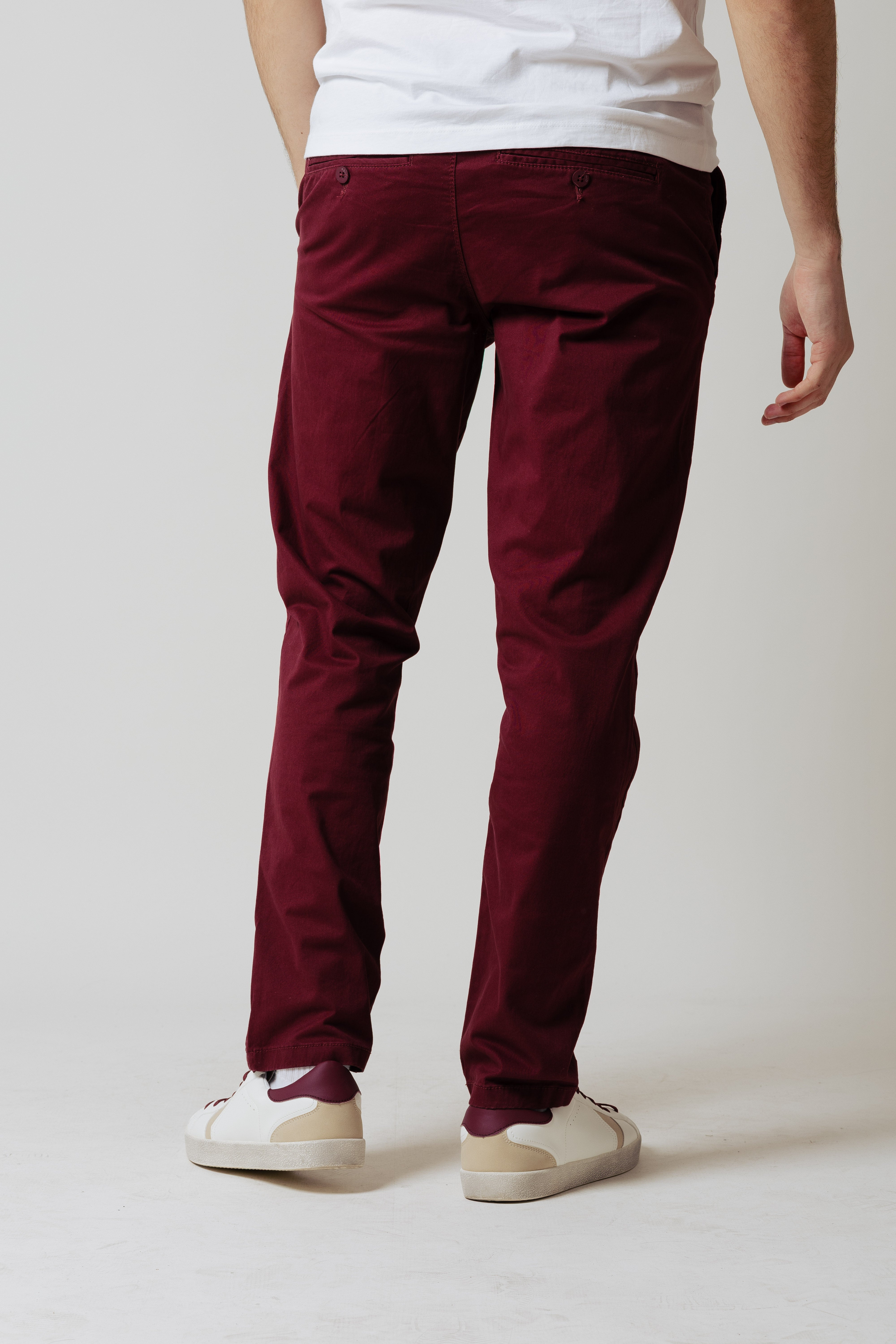 Pantaoni Chino Regular|Colore:Bordeaux
