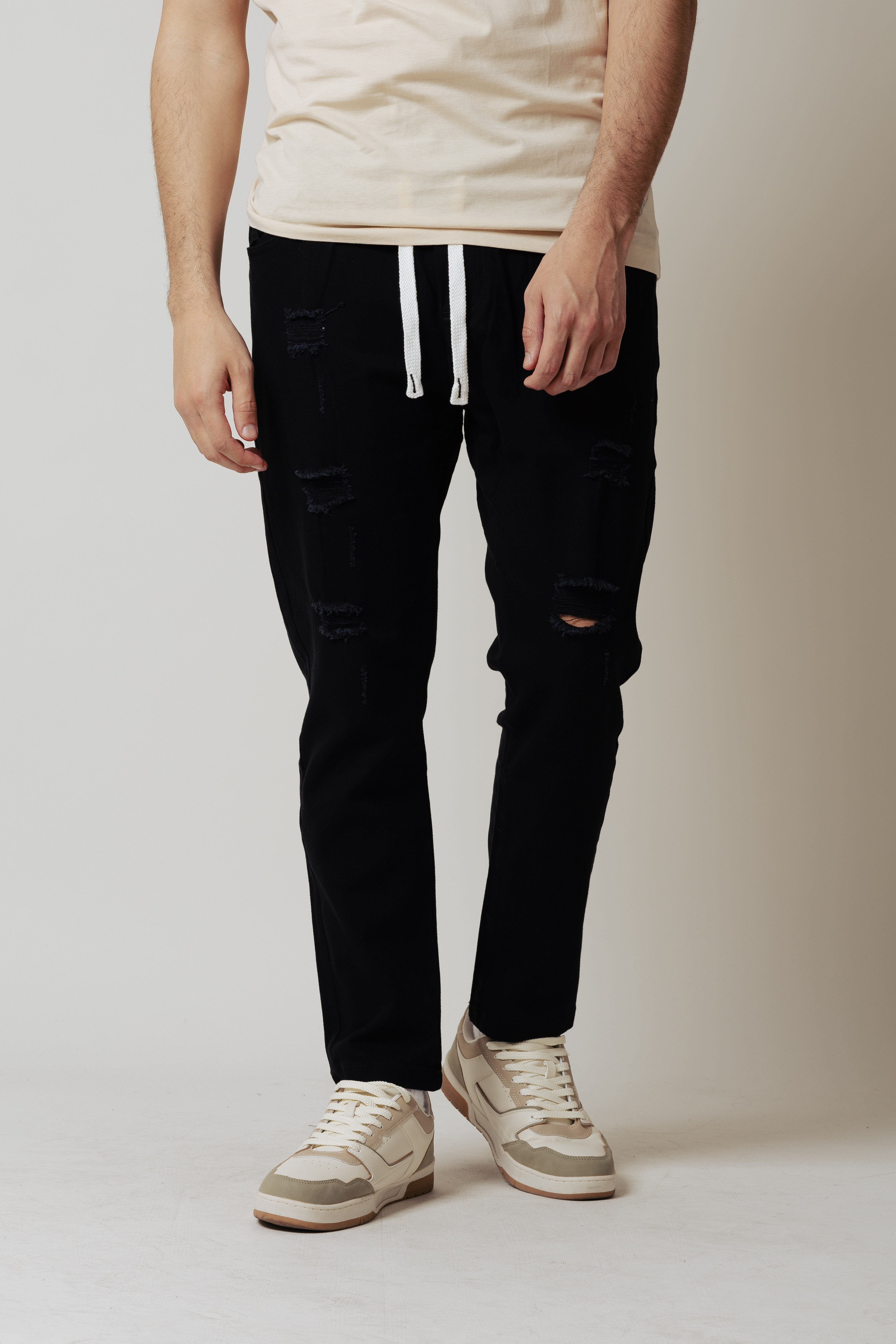 Jeans jogger|Colore:Nero