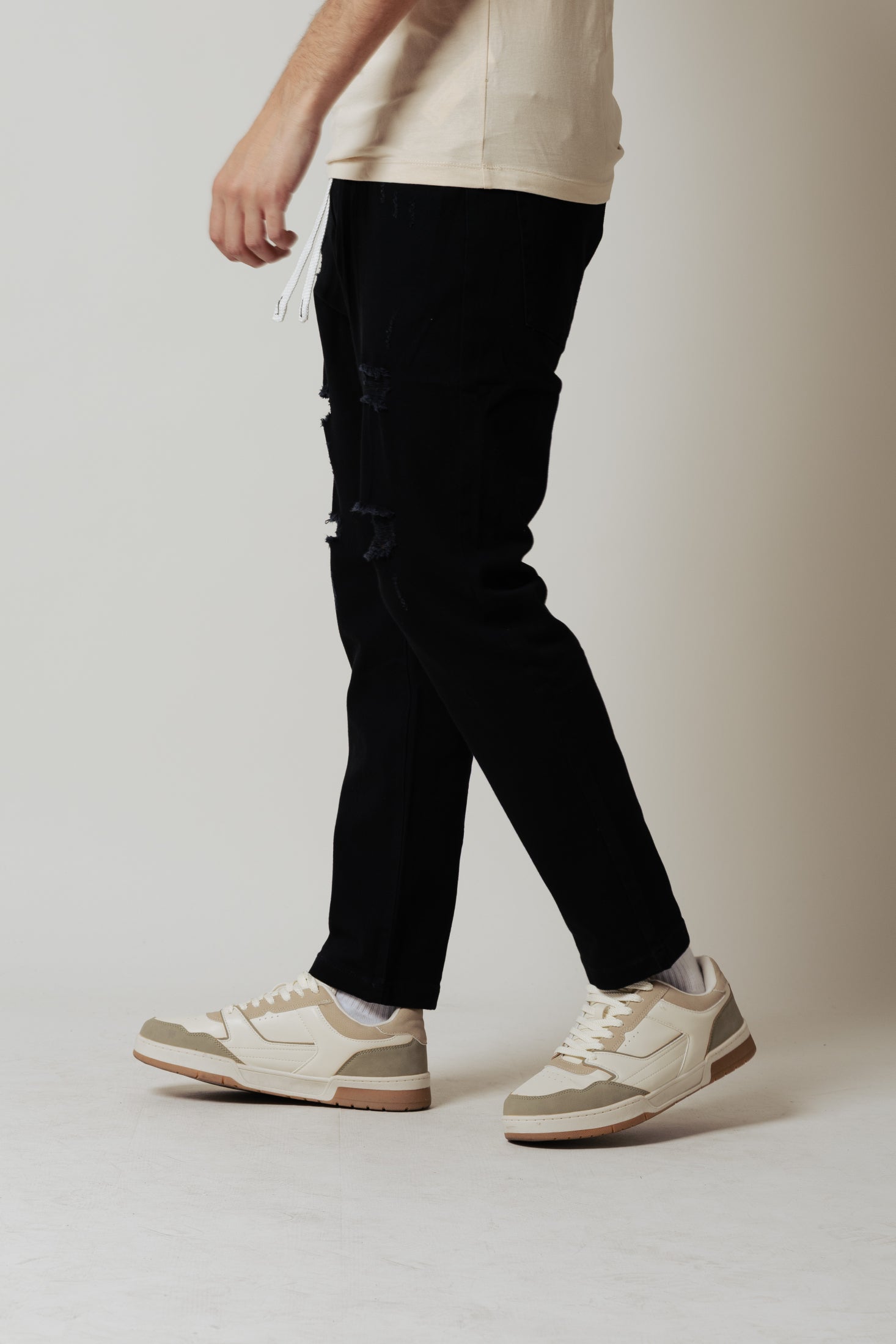 Jeans jogger|Colore:Nero