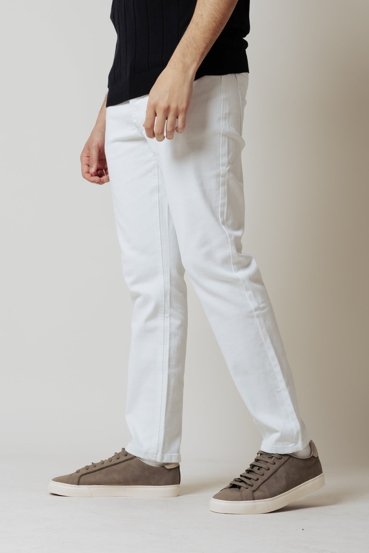 Jeans colorato 5 tasche|Colore:Bianco