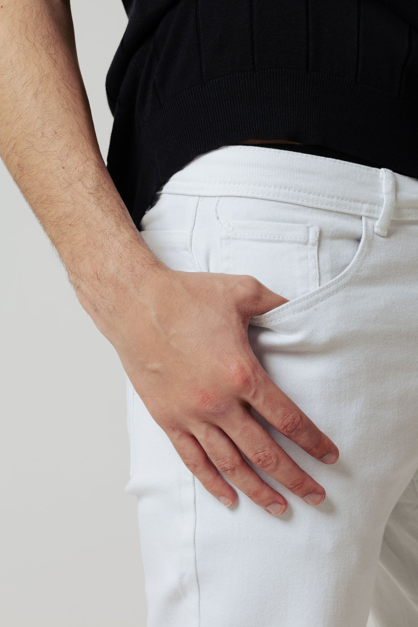 Jeans colorato 5 tasche|Colore:Bianco