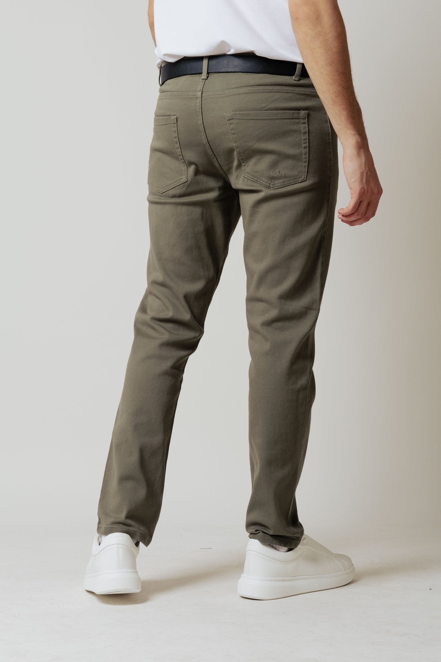 Jeans colorato 5 tasche|Colore:Verde militare