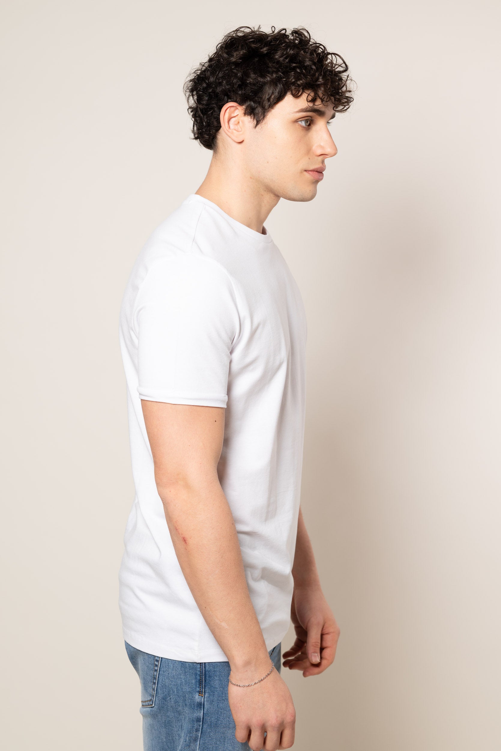 T-Shirt con risvolto|Colore:Bianco