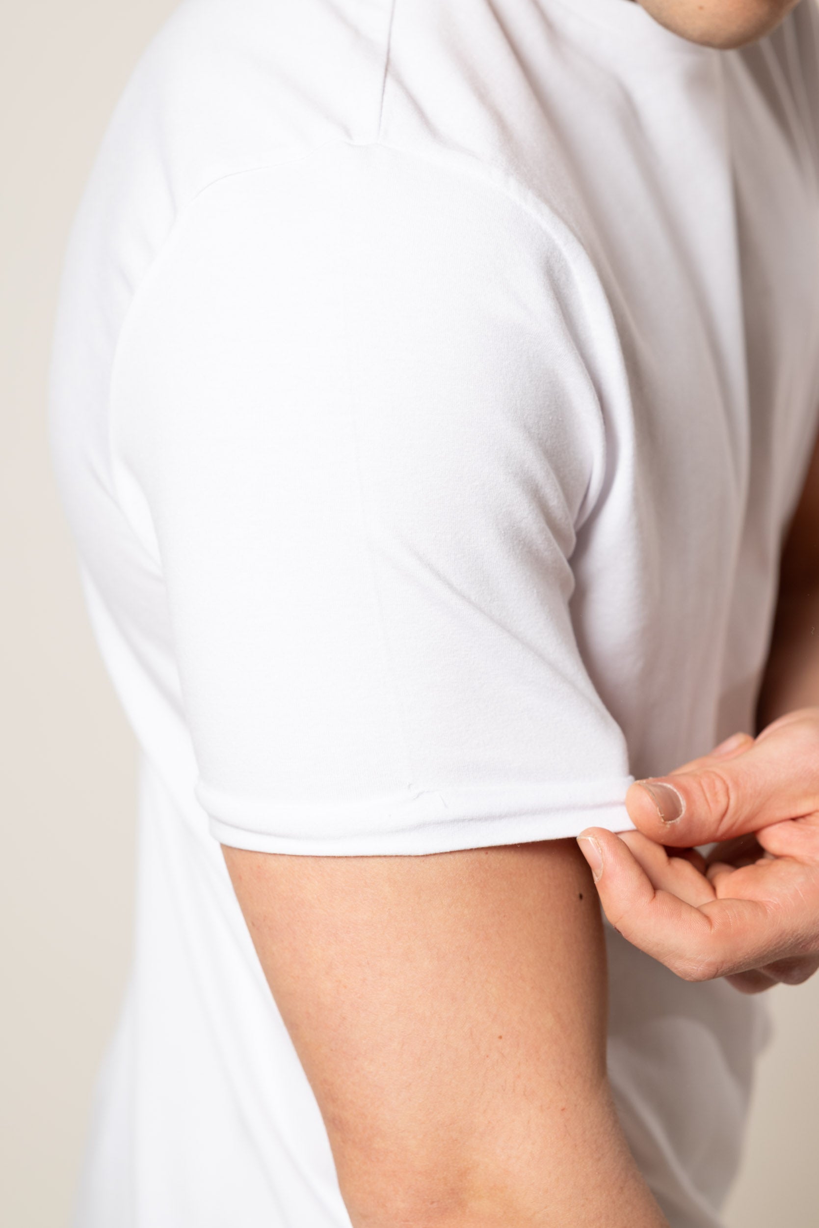 T-Shirt con risvolto|Colore:Bianco