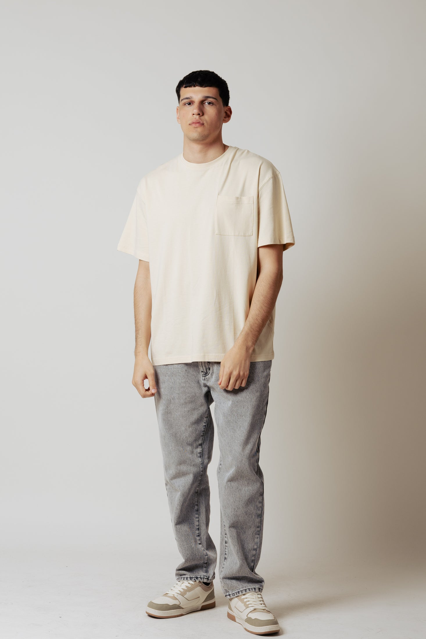 T_Shirt Over Fit|Colore:Beige