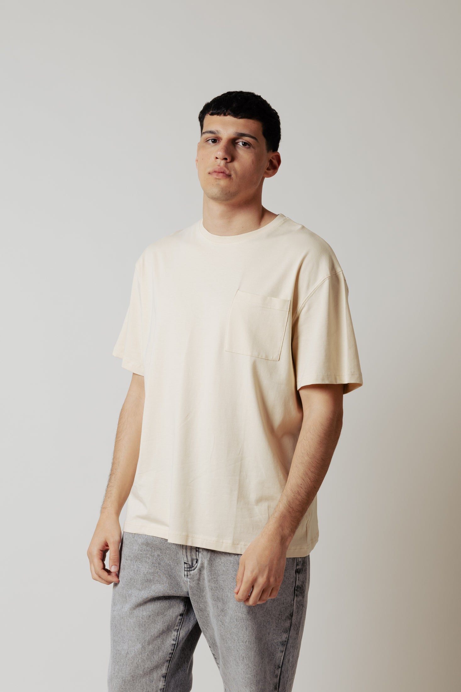 T_Shirt Over Fit|Colore:Beige