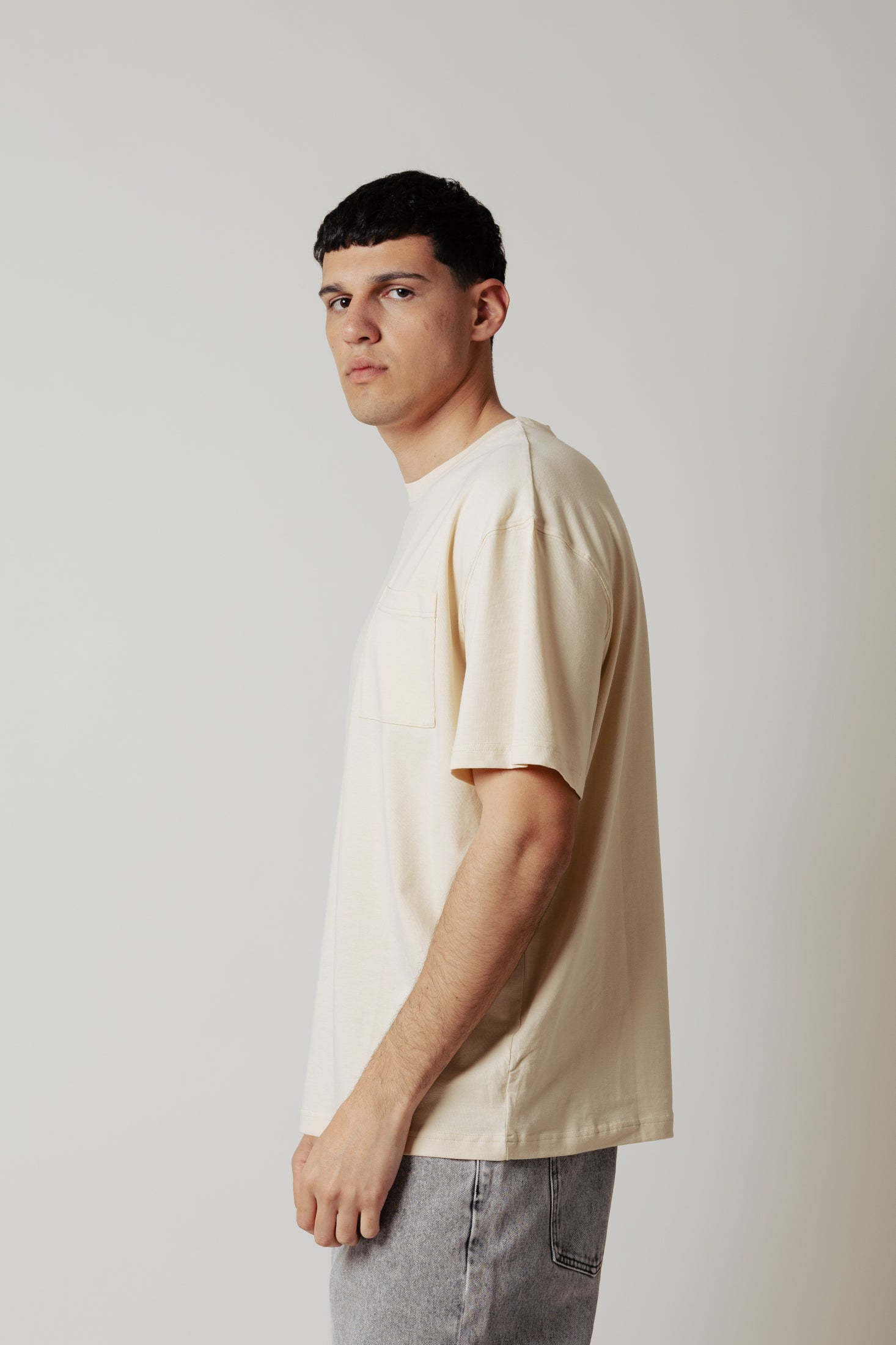 T_Shirt Over Fit|Colore:Beige