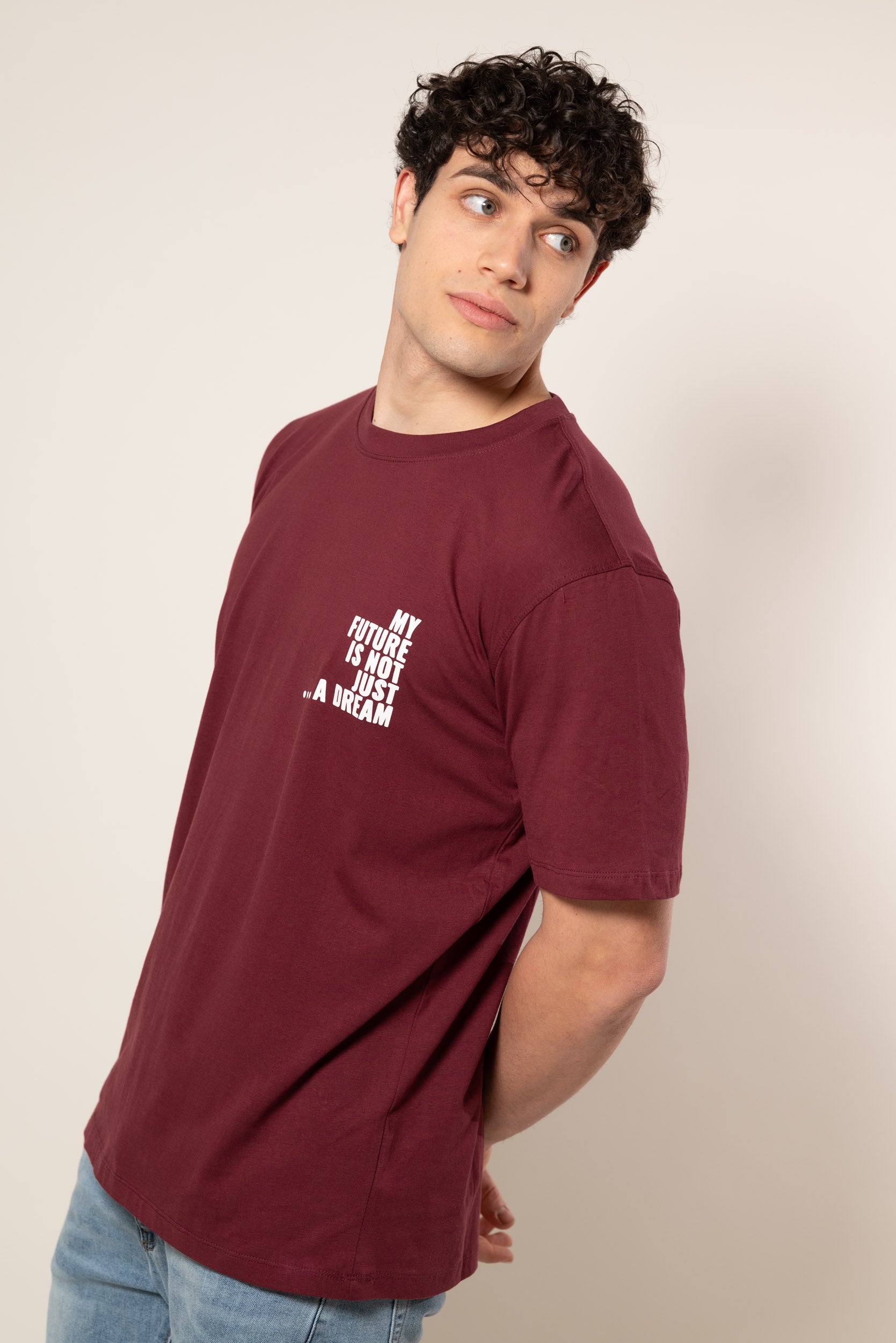 T-Shirt Future|Colore:Bordeaux