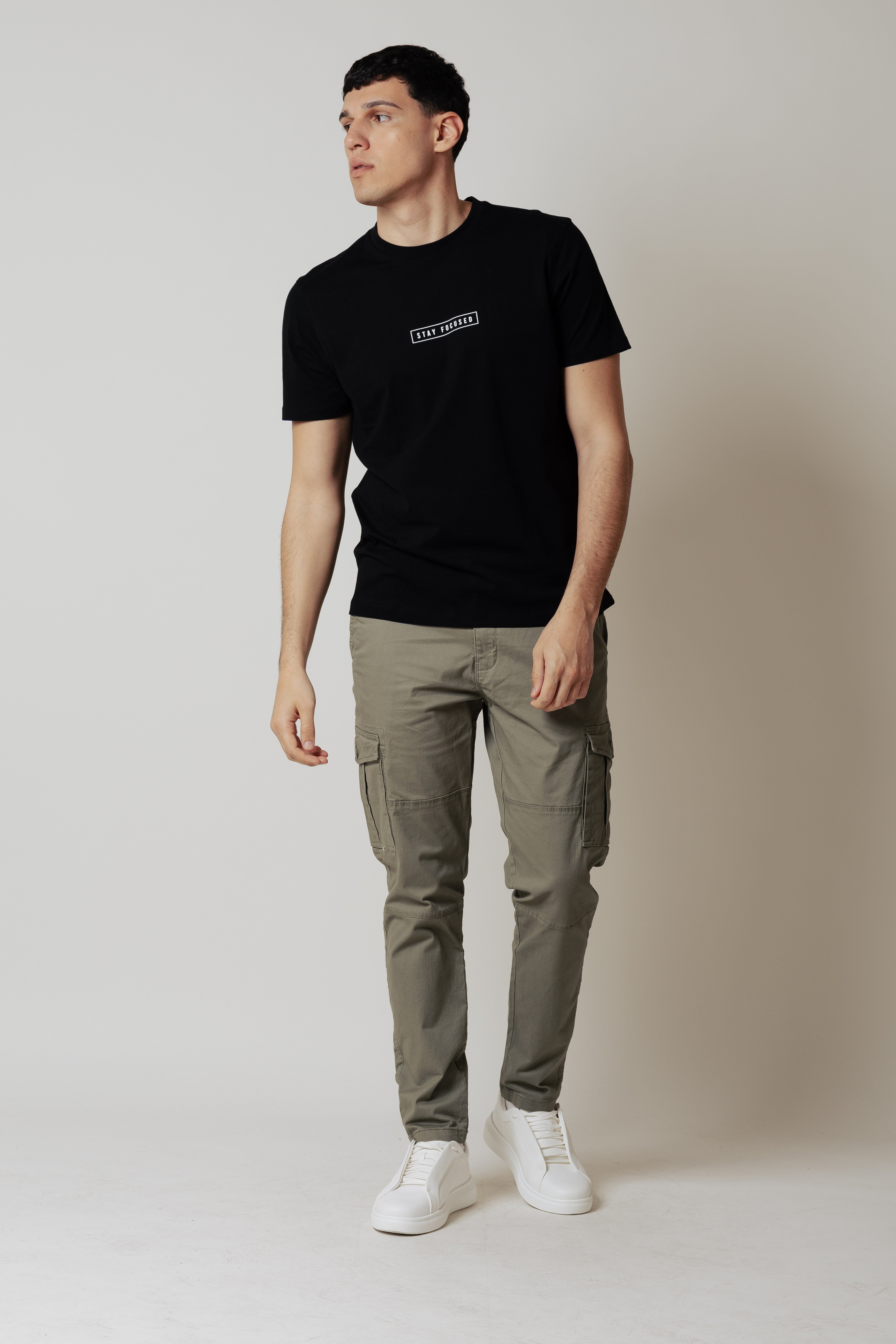 T-shirt focused|Colore:Nero