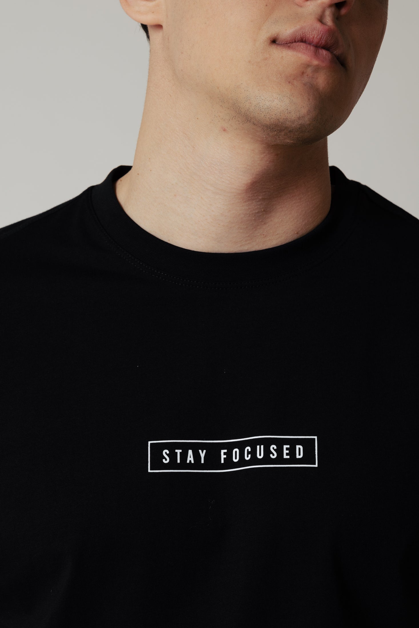 T-shirt focused|Colore:Nero