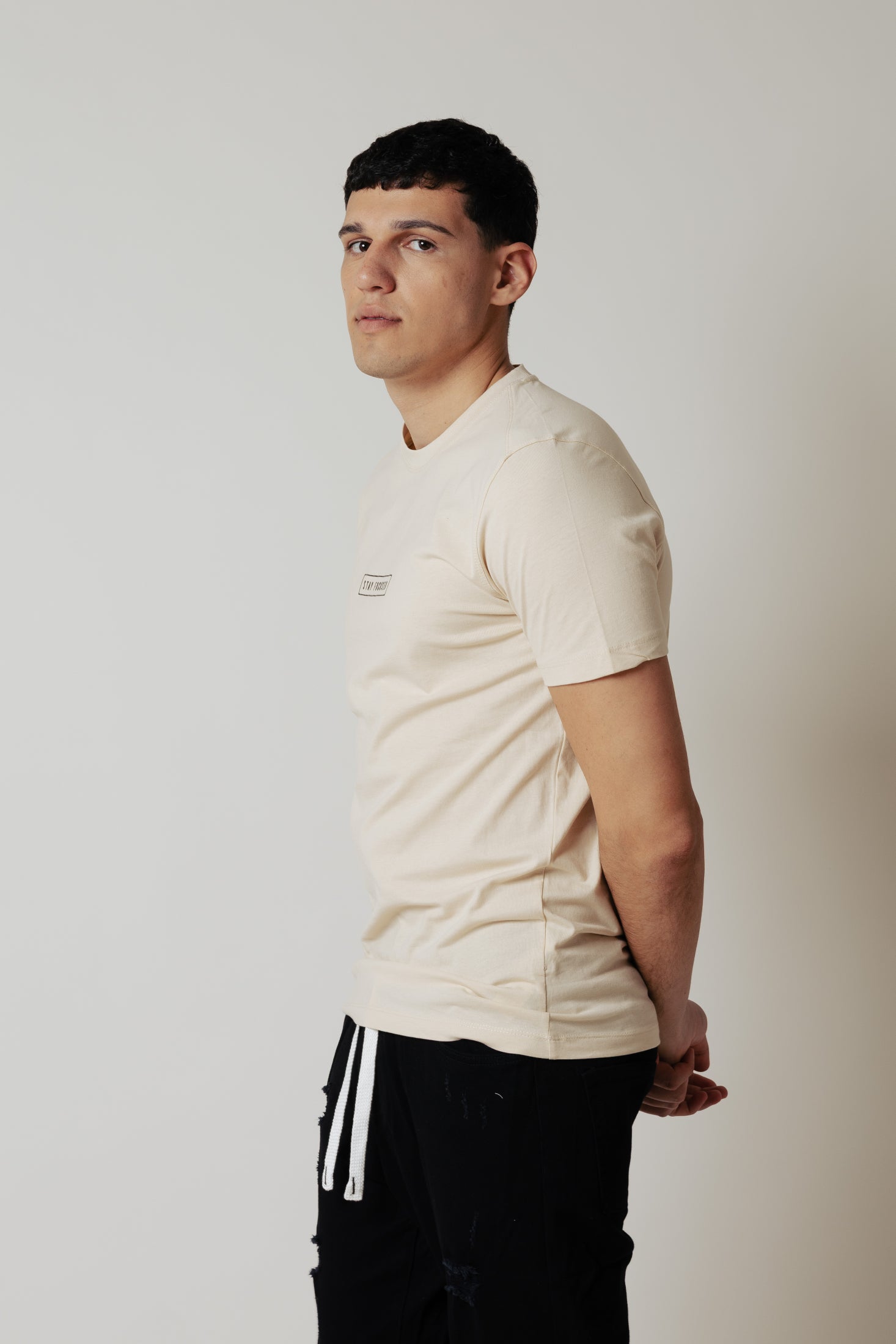 T-shirt focused|Colore:Beige