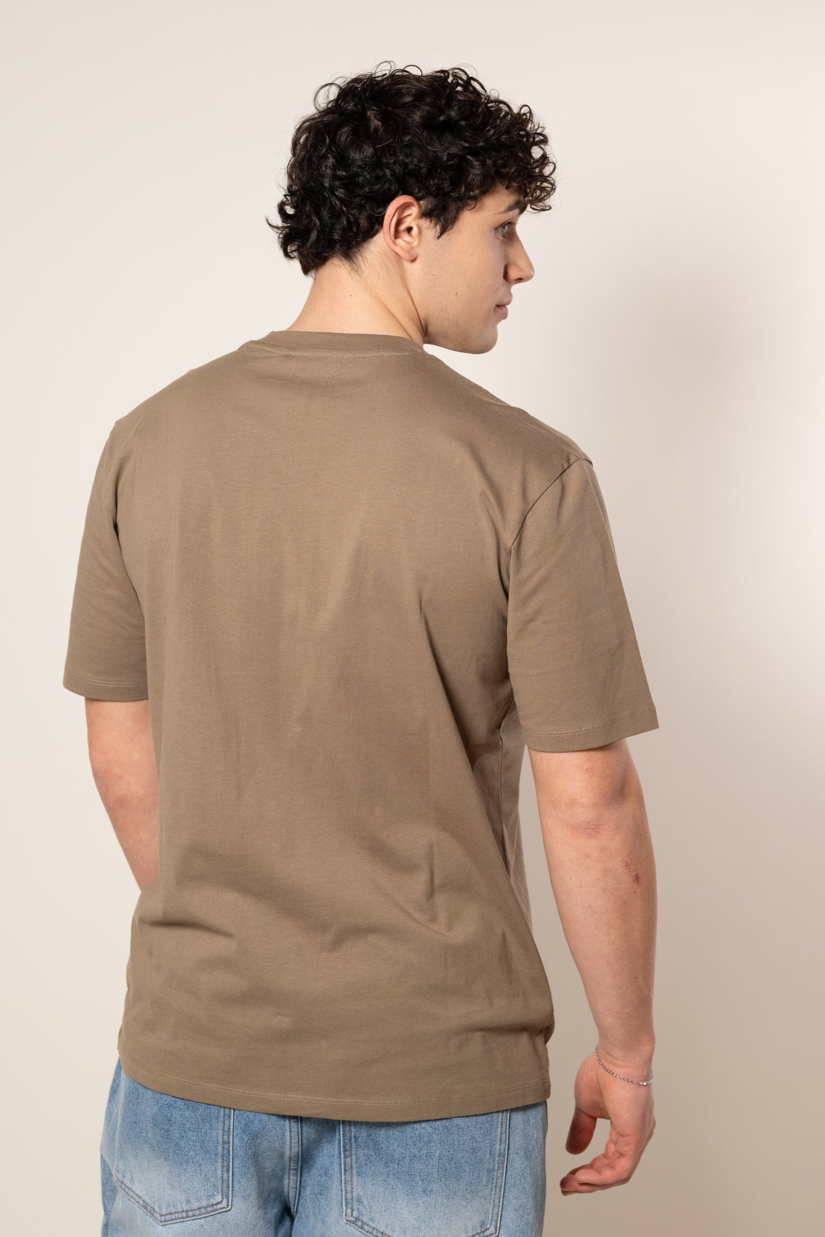 T-shirt Strutturata|Colore:Fango