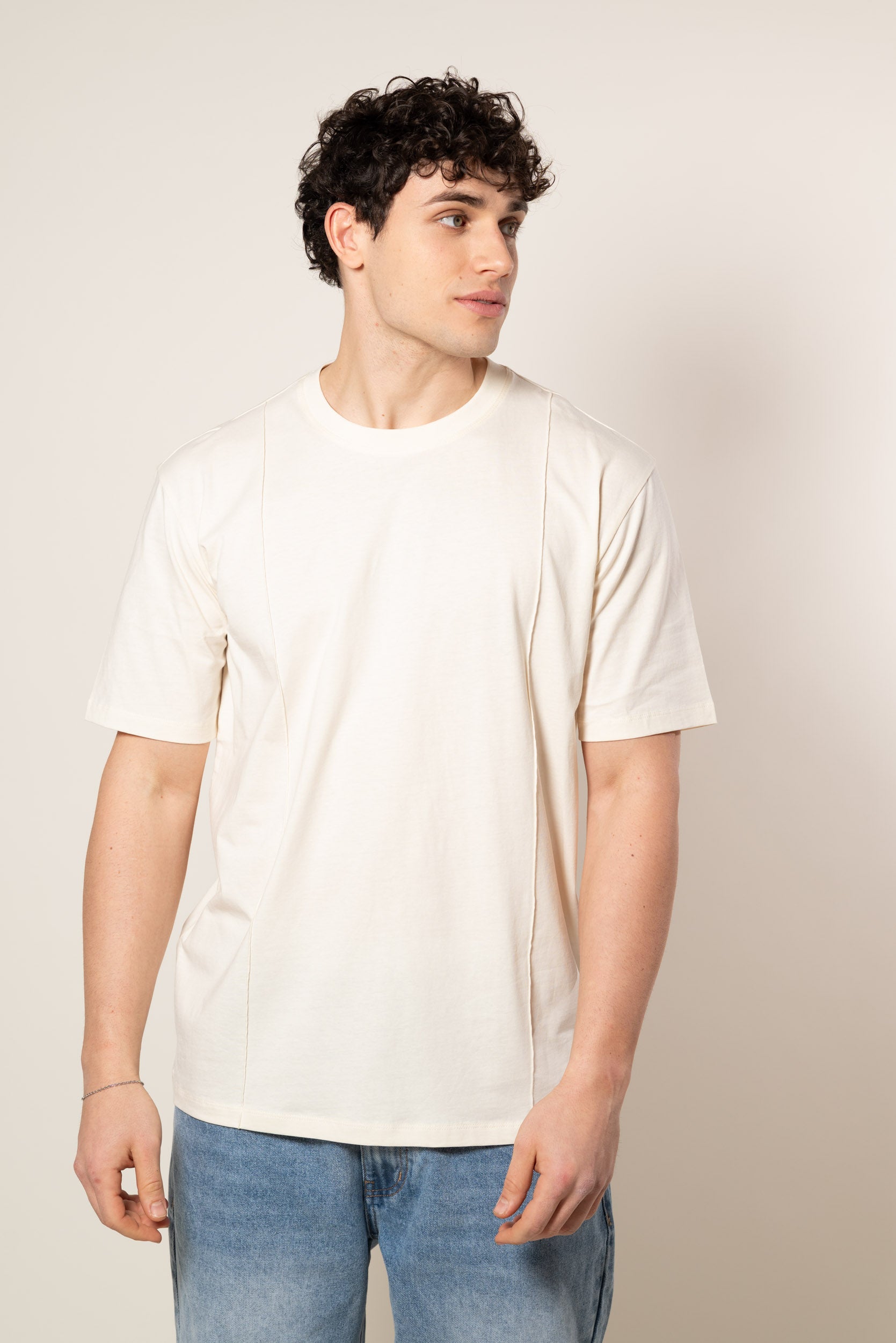 T-shirt Strutturata|Colore:Burro