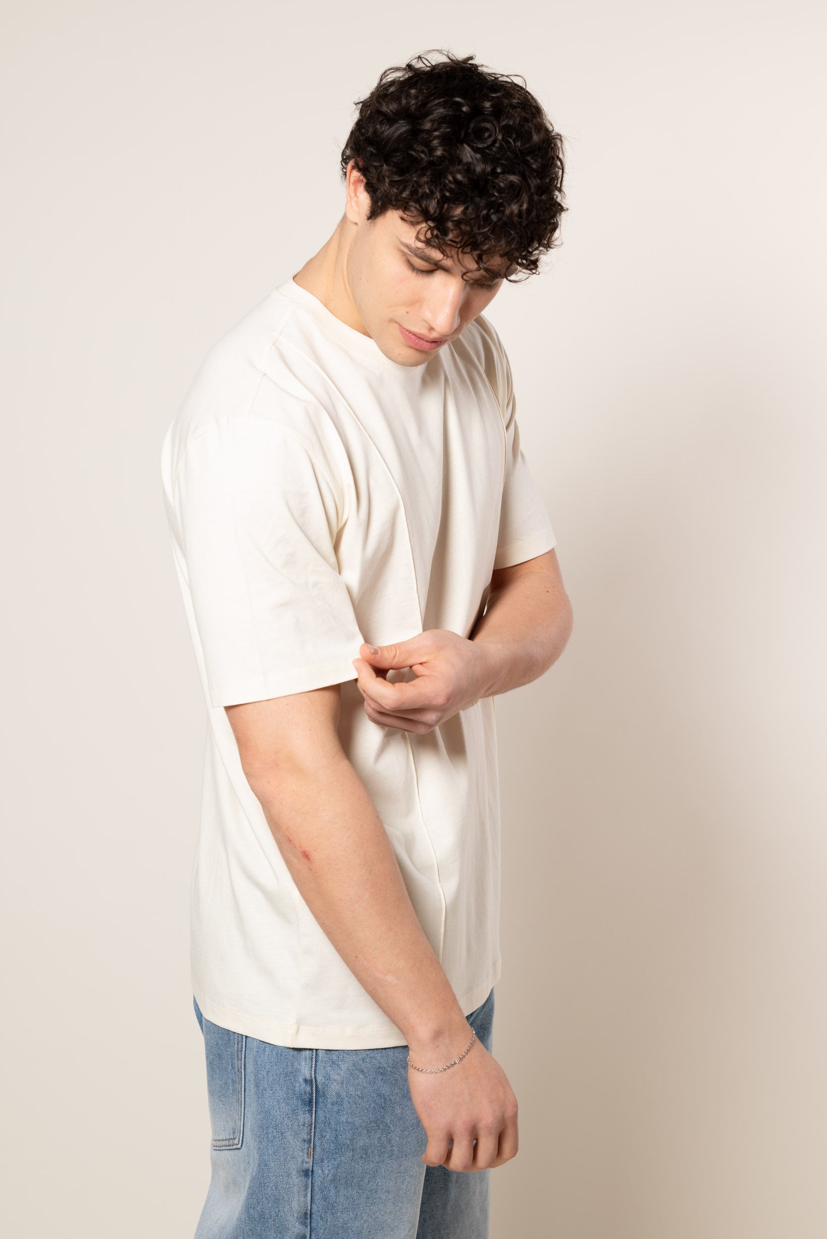 T-shirt Strutturata|Colore:Burro