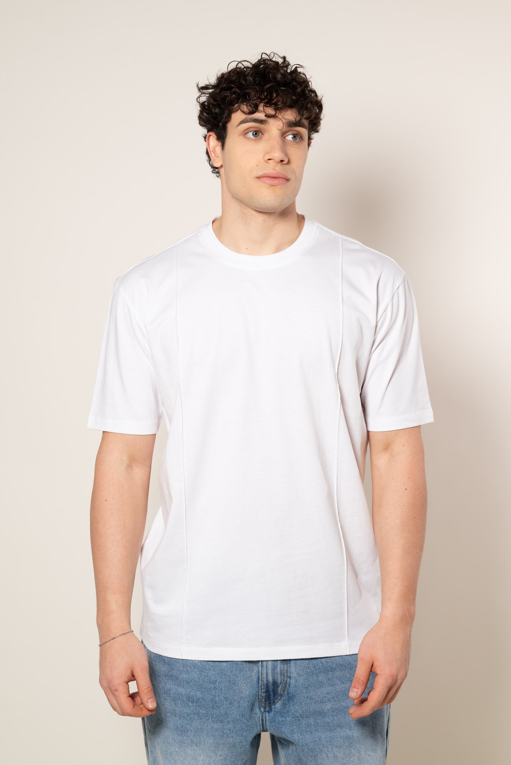 T-shirt Strutturata|Colore:Bianco