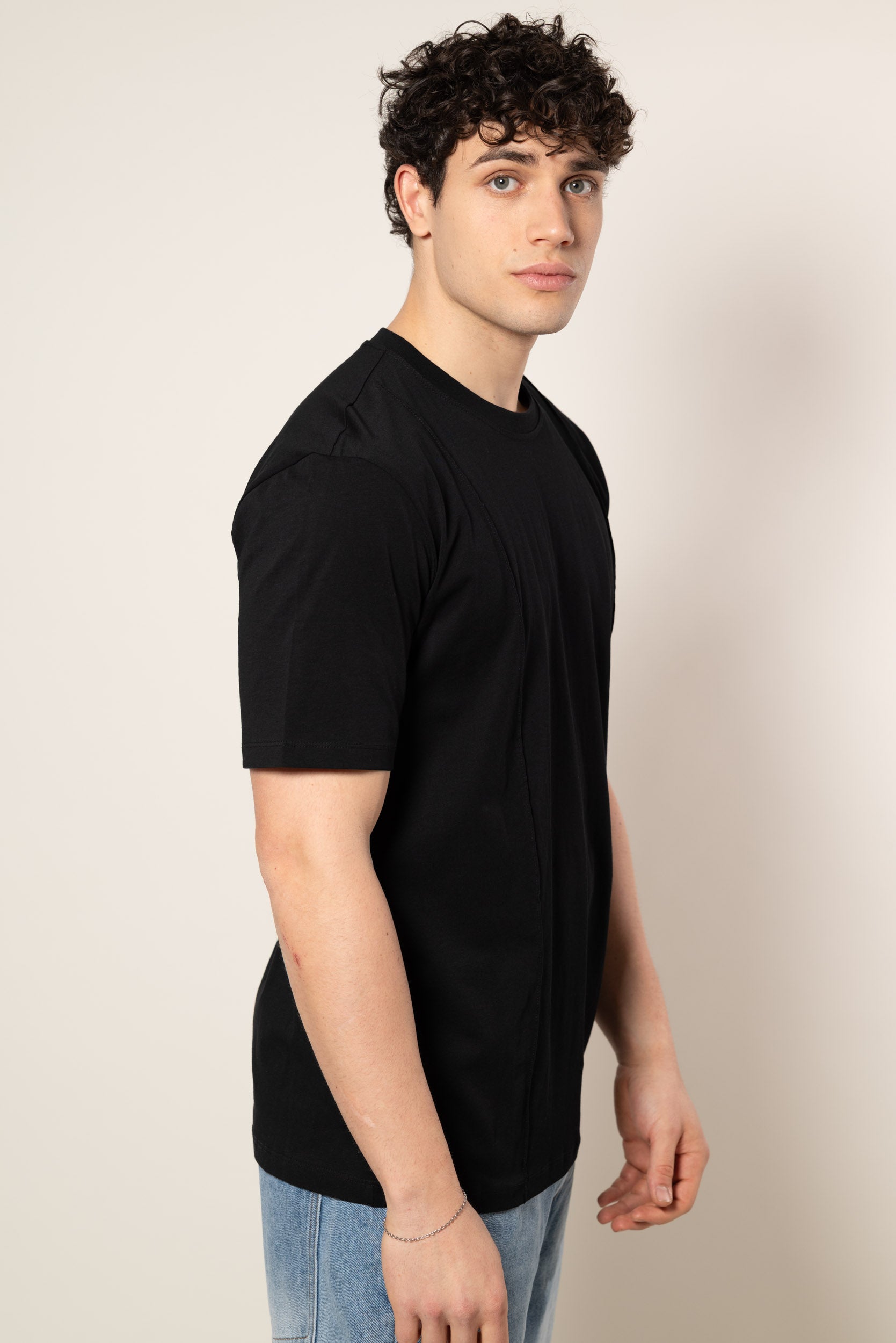 T-shirt Strutturata|Colore:Nero