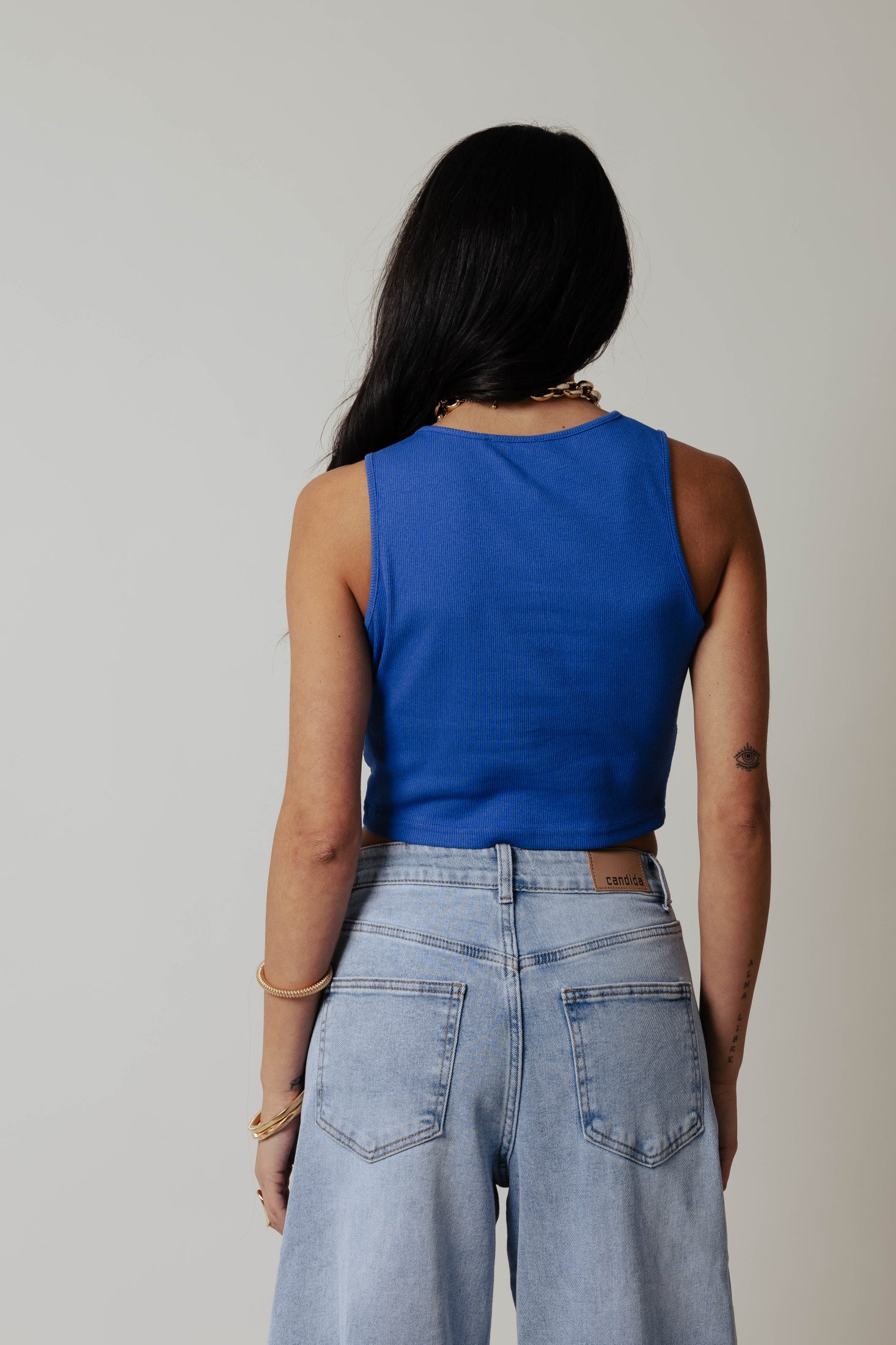 Top con nodo|Colore:Blu royal