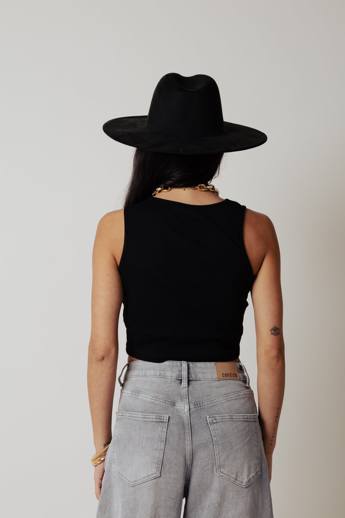 Top con nodo|Colore:Nero