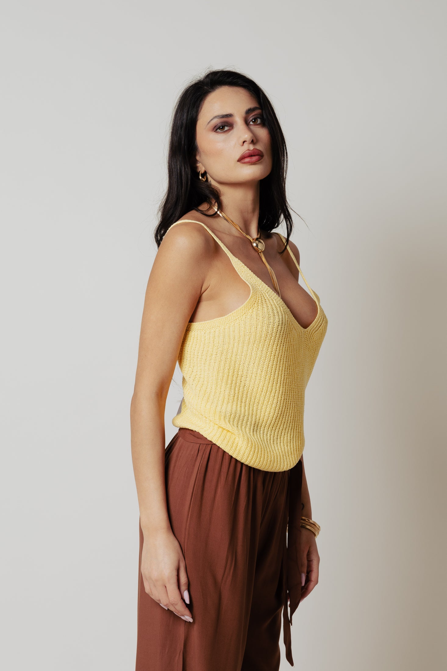 Top in filo|Colore:Giallo