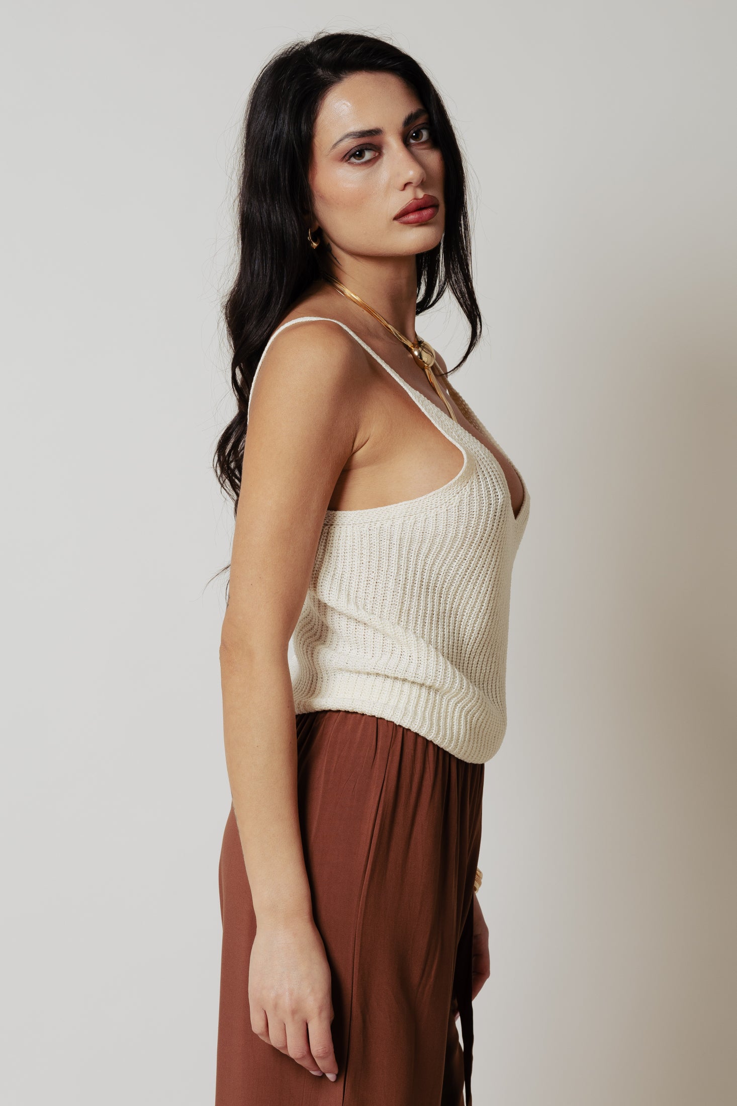 Top in filo|Colore:Avorio