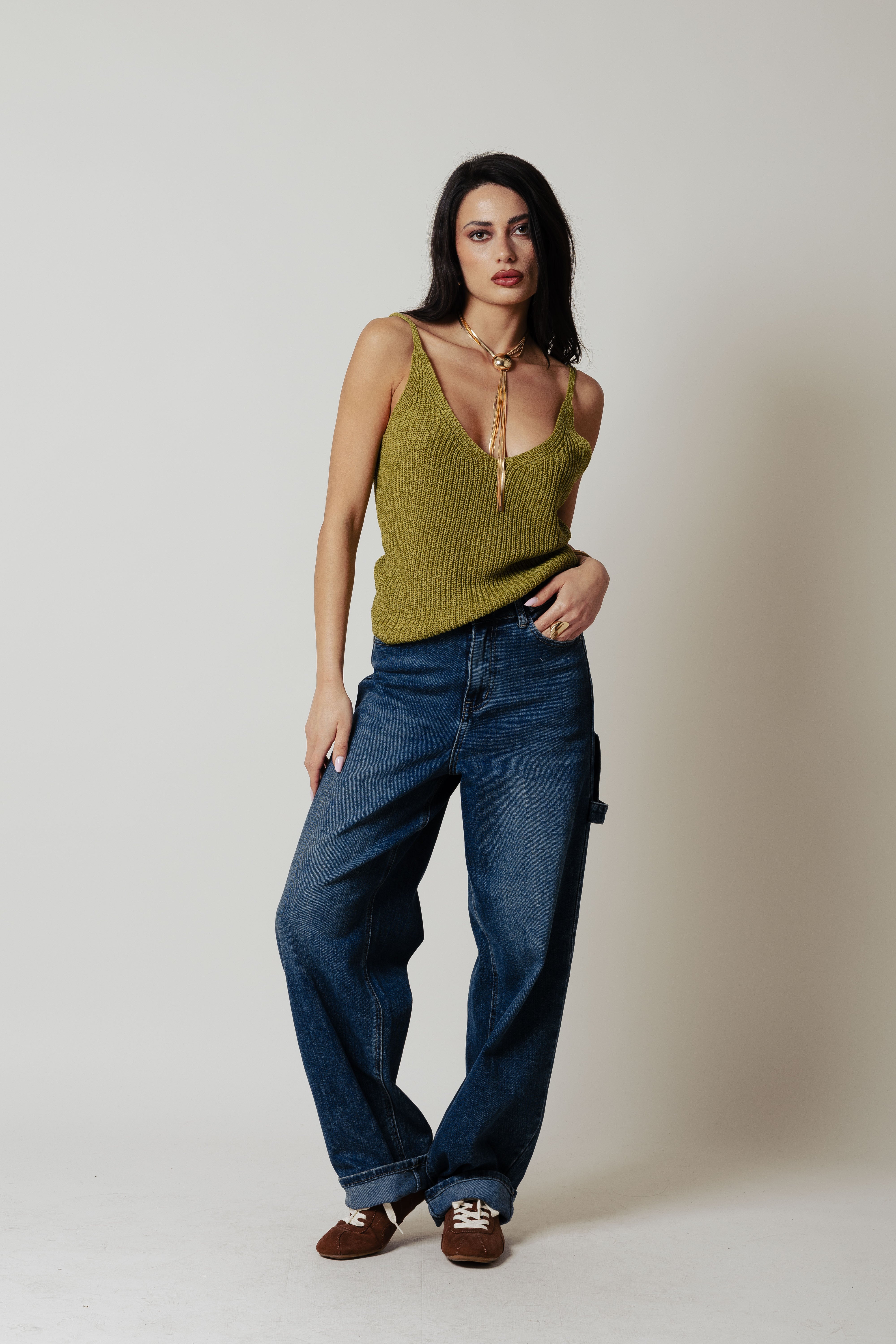 Top in filo|Colore:Verde pistacchio