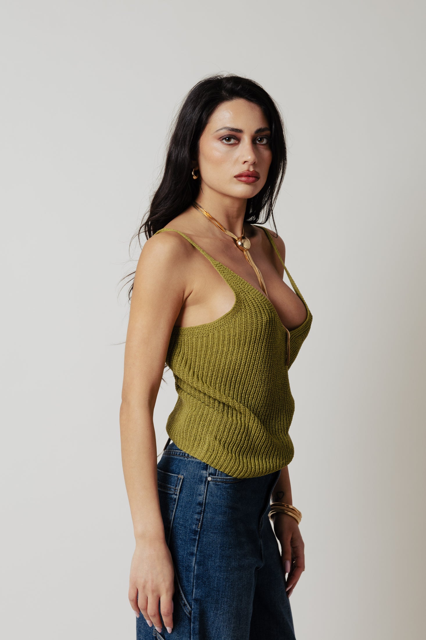 Top in filo|Colore:Verde pistacchio