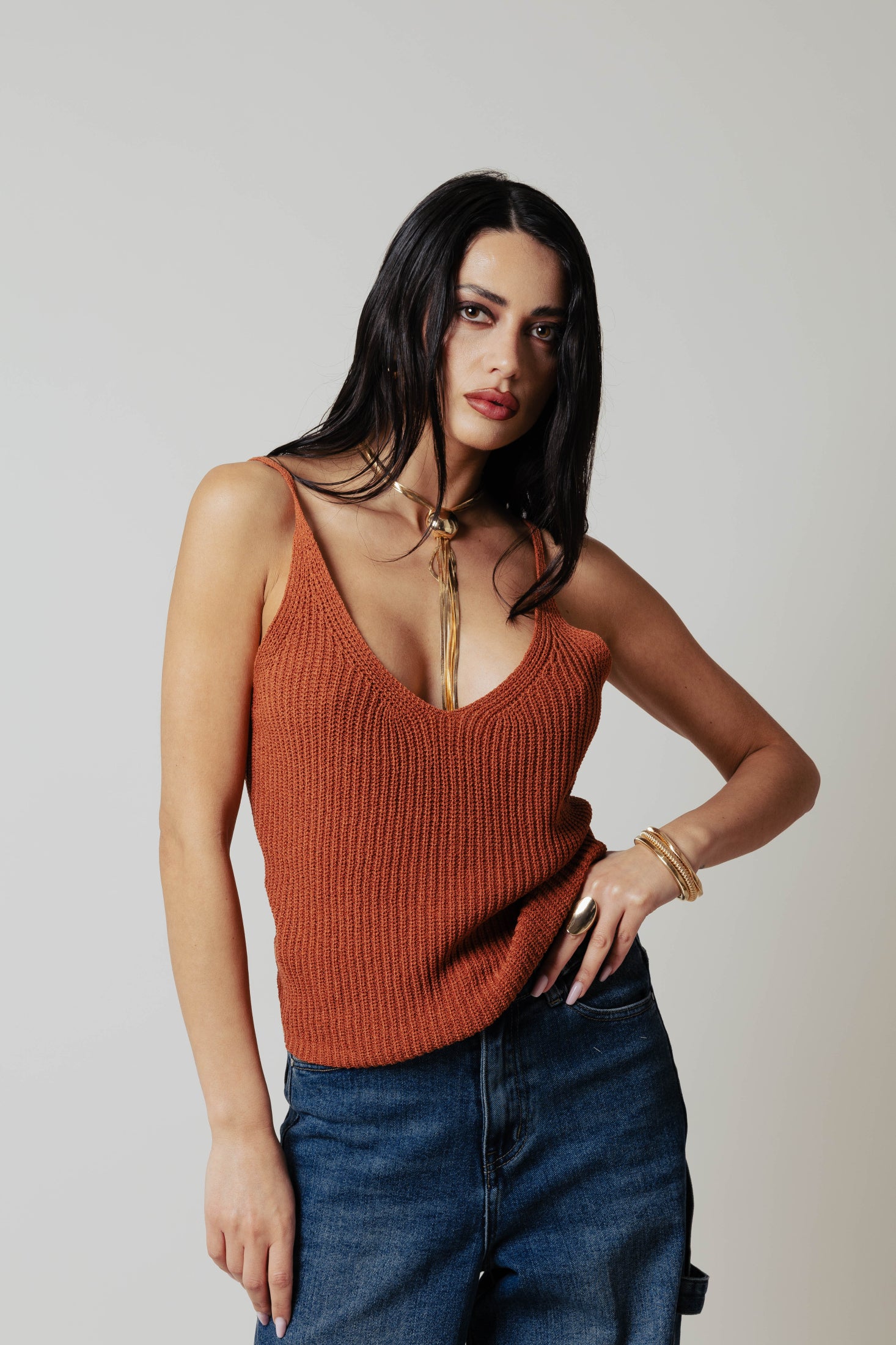 Top in filo|Colore:Ruggine
