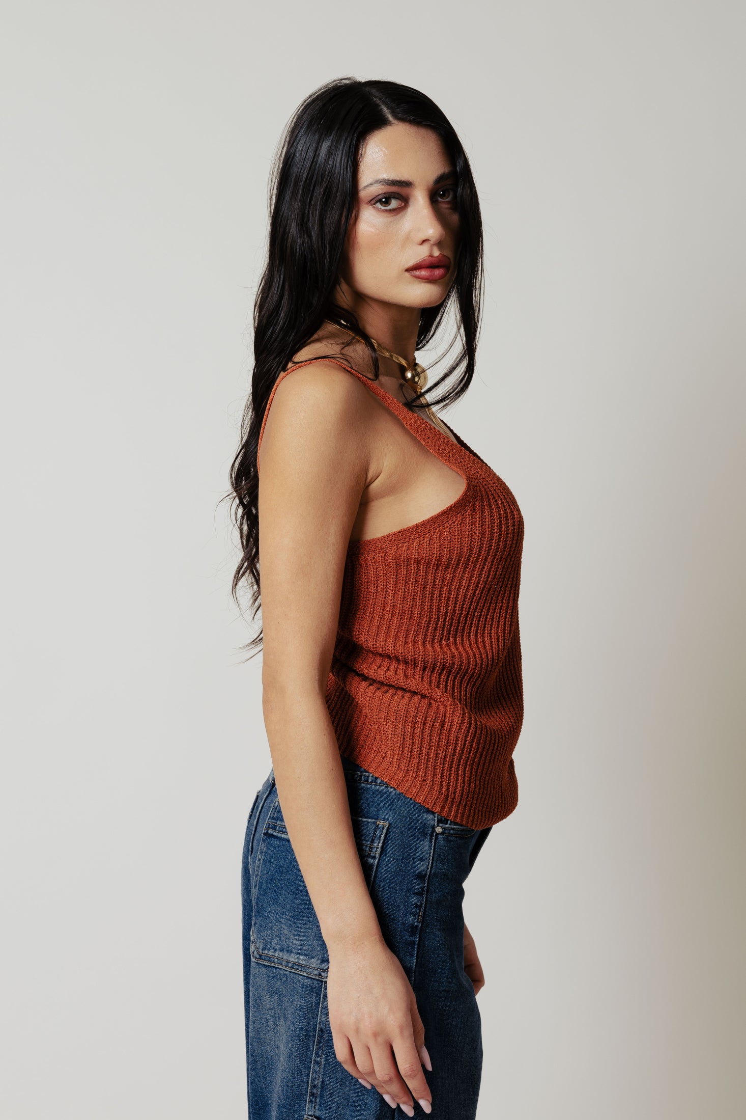 Top in filo|Colore:Ruggine