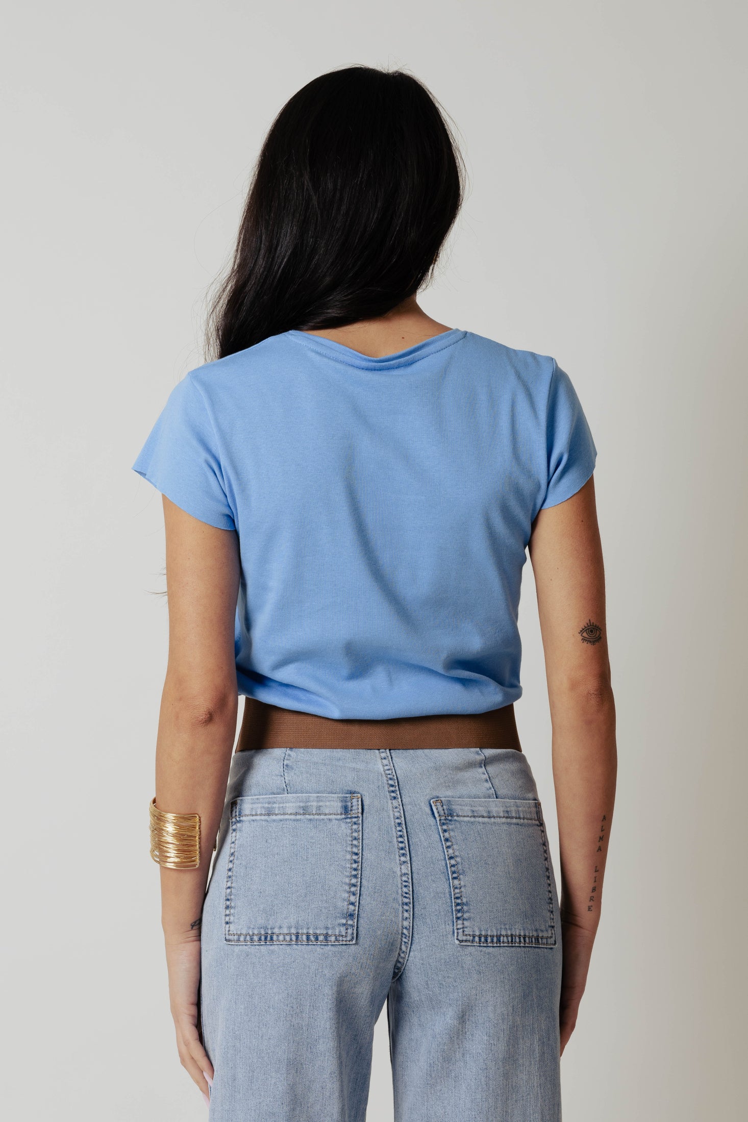 T-Shirt cotone |Colore:Celeste