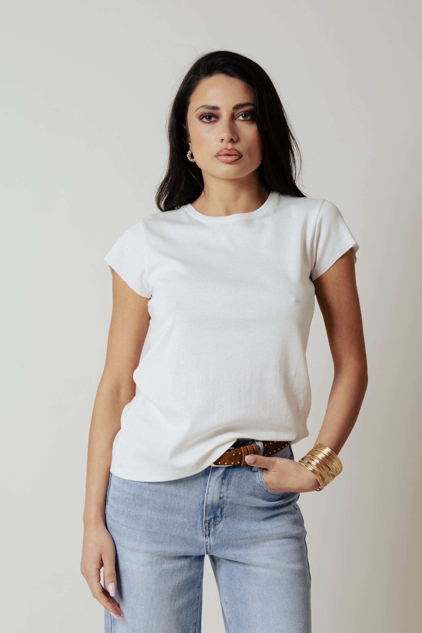 T-Shirt cotone |Colore:Bianco latte