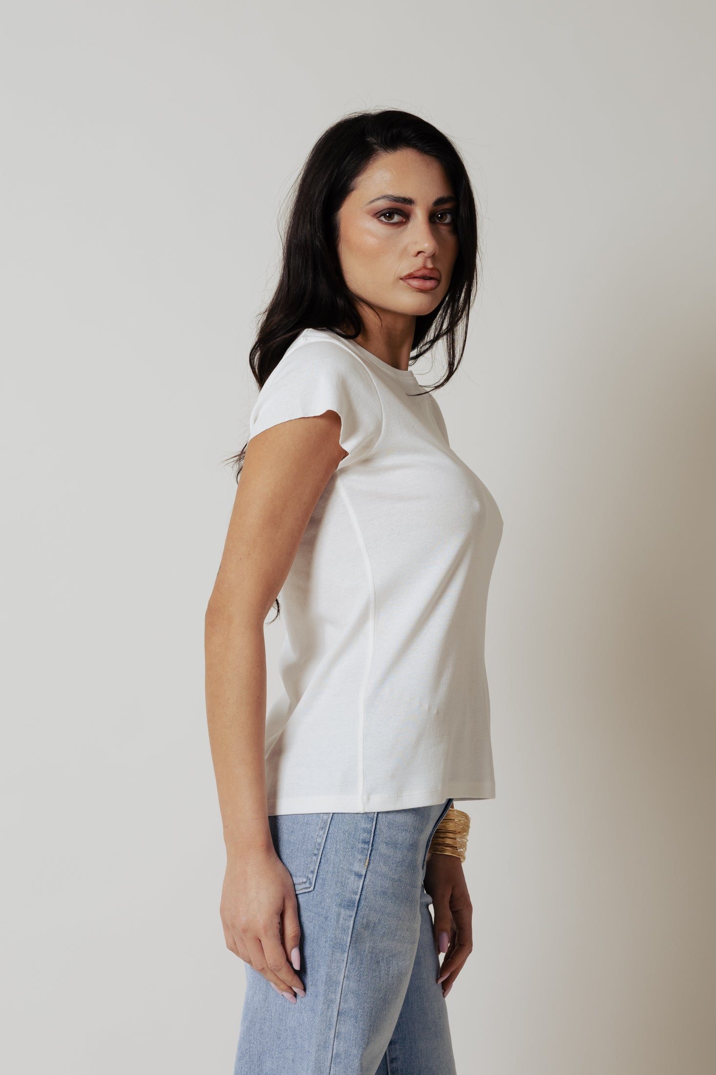 T-Shirt cotone |Colore:Bianco latte
