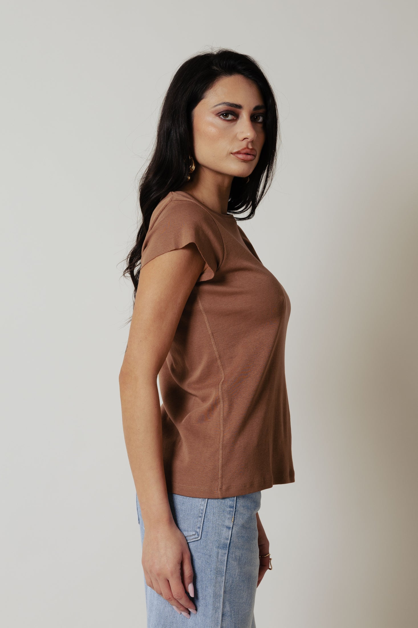 T-Shirt cotone |Colore:Nocciola