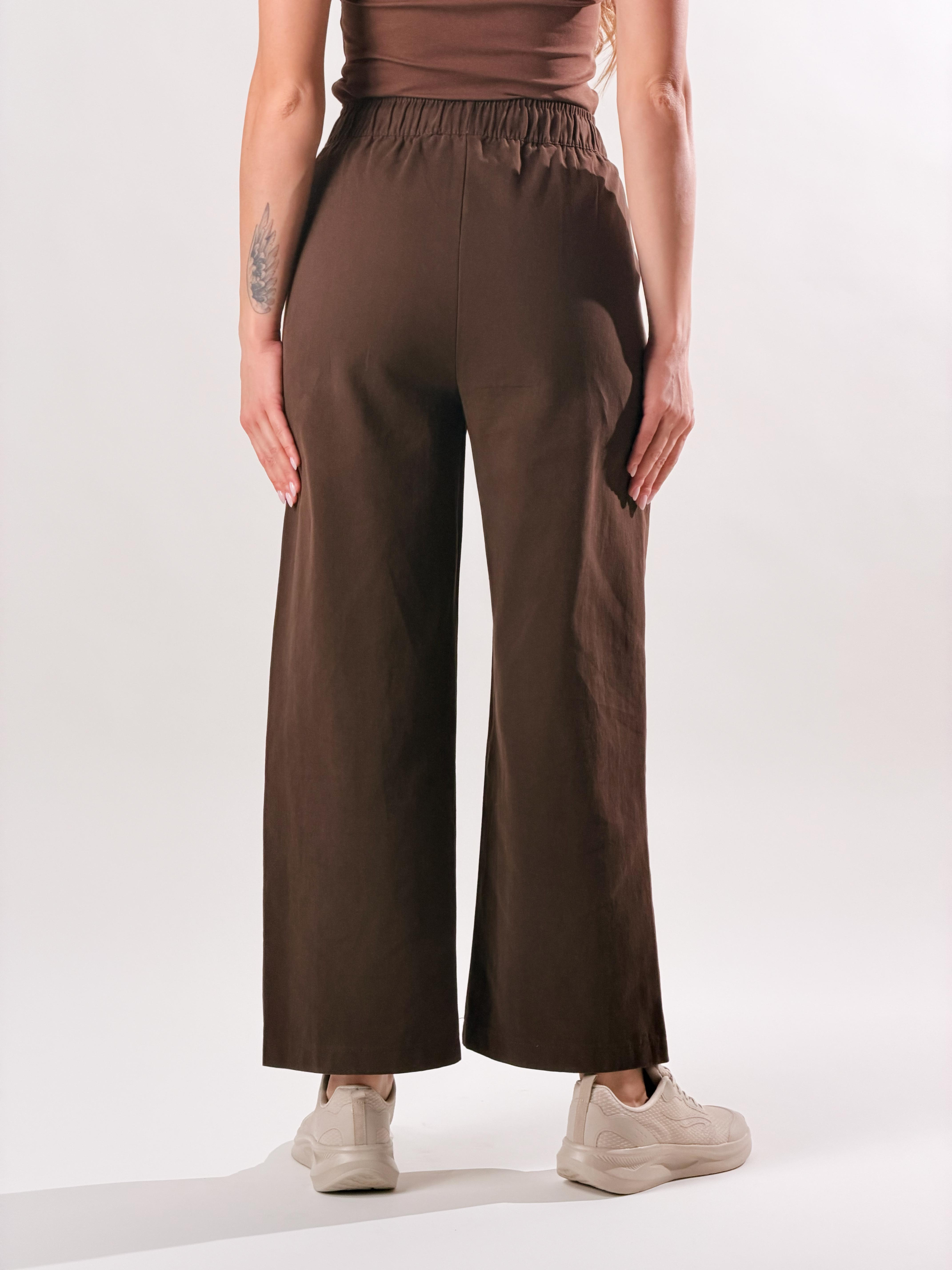 Pantalone Chinos con cuciture latearli|Colore:Caffe