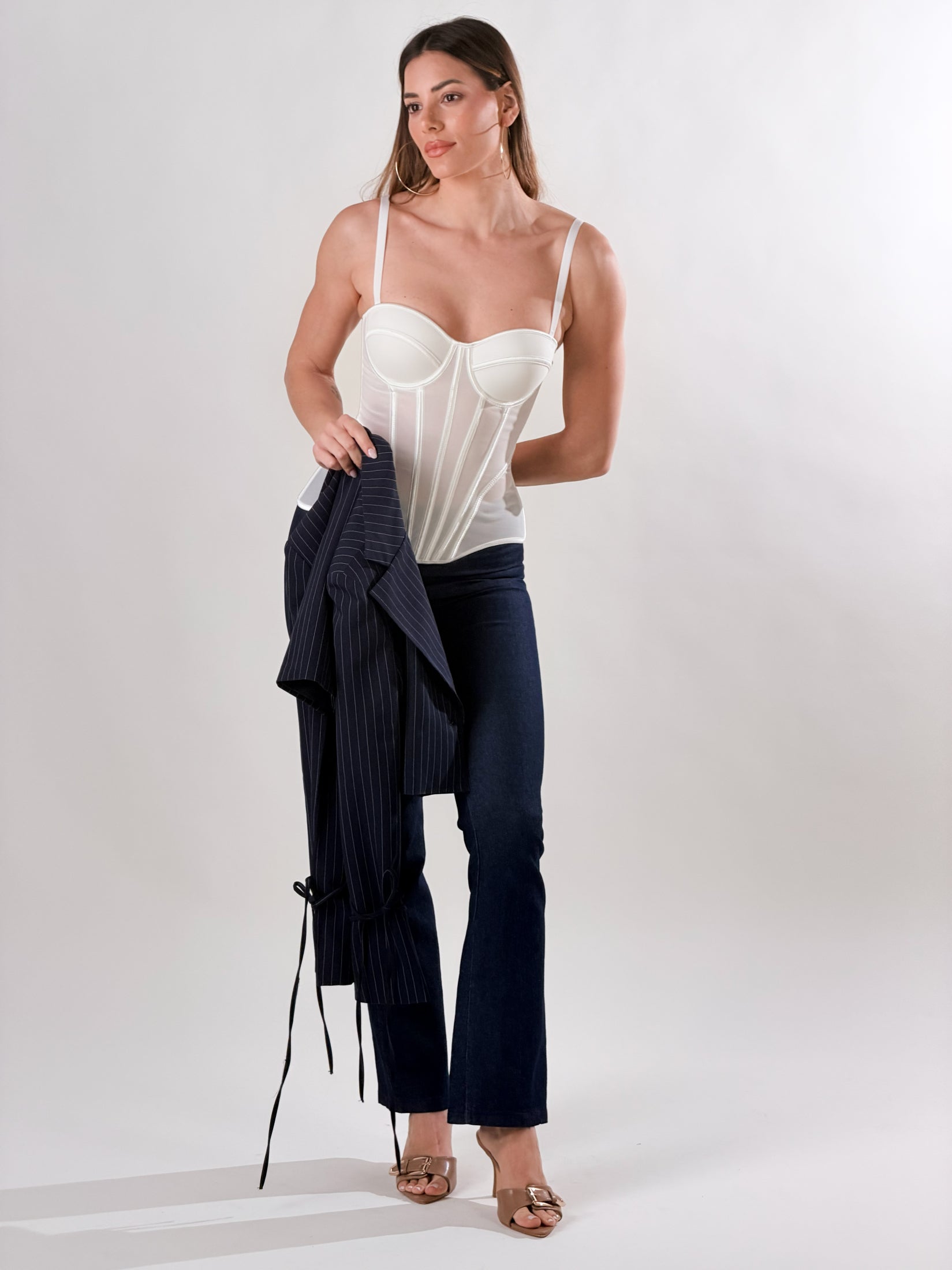 Top Corsetto|Colore:Bianco