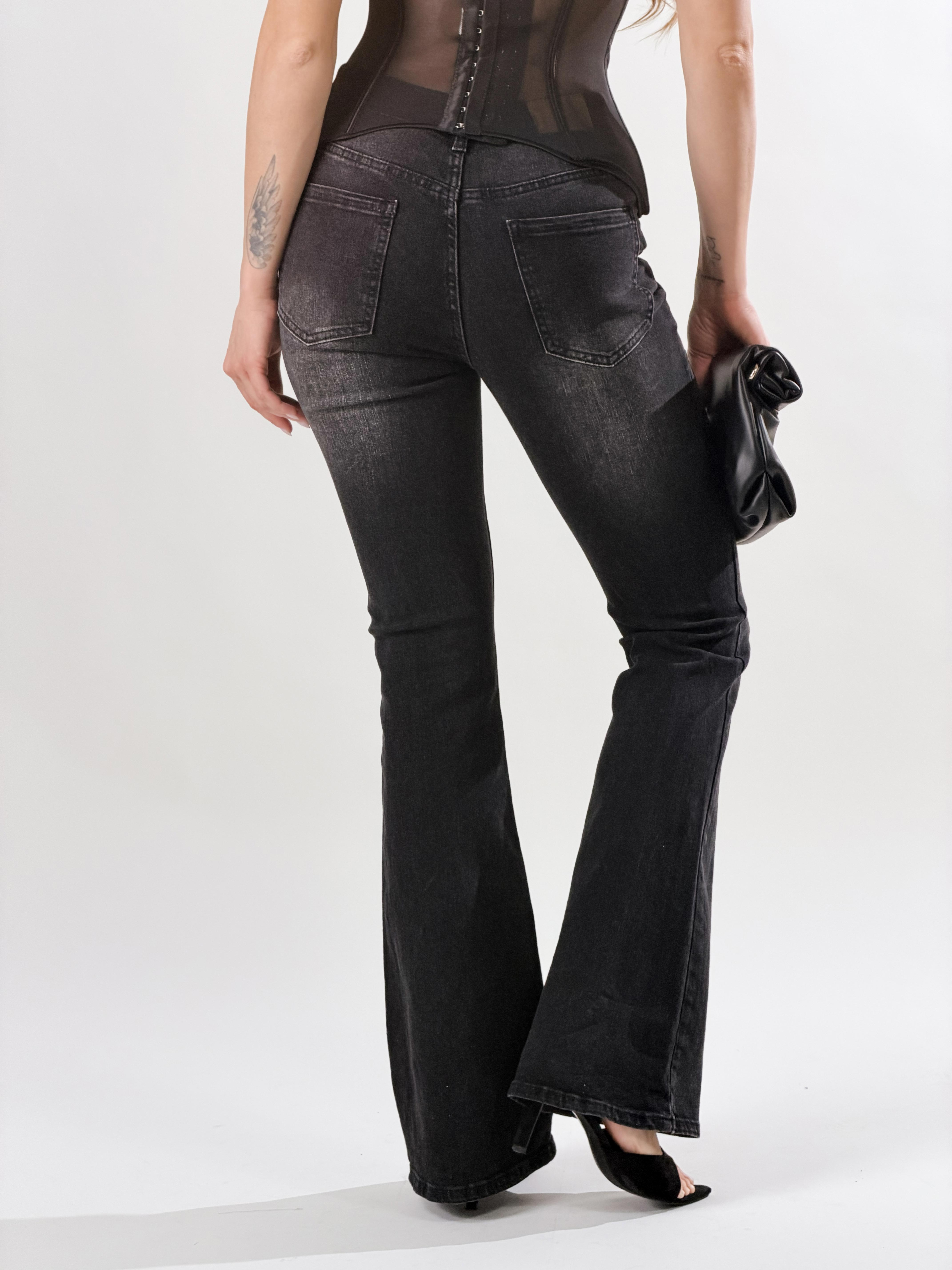 Jeans Zampa|Colore:Nero