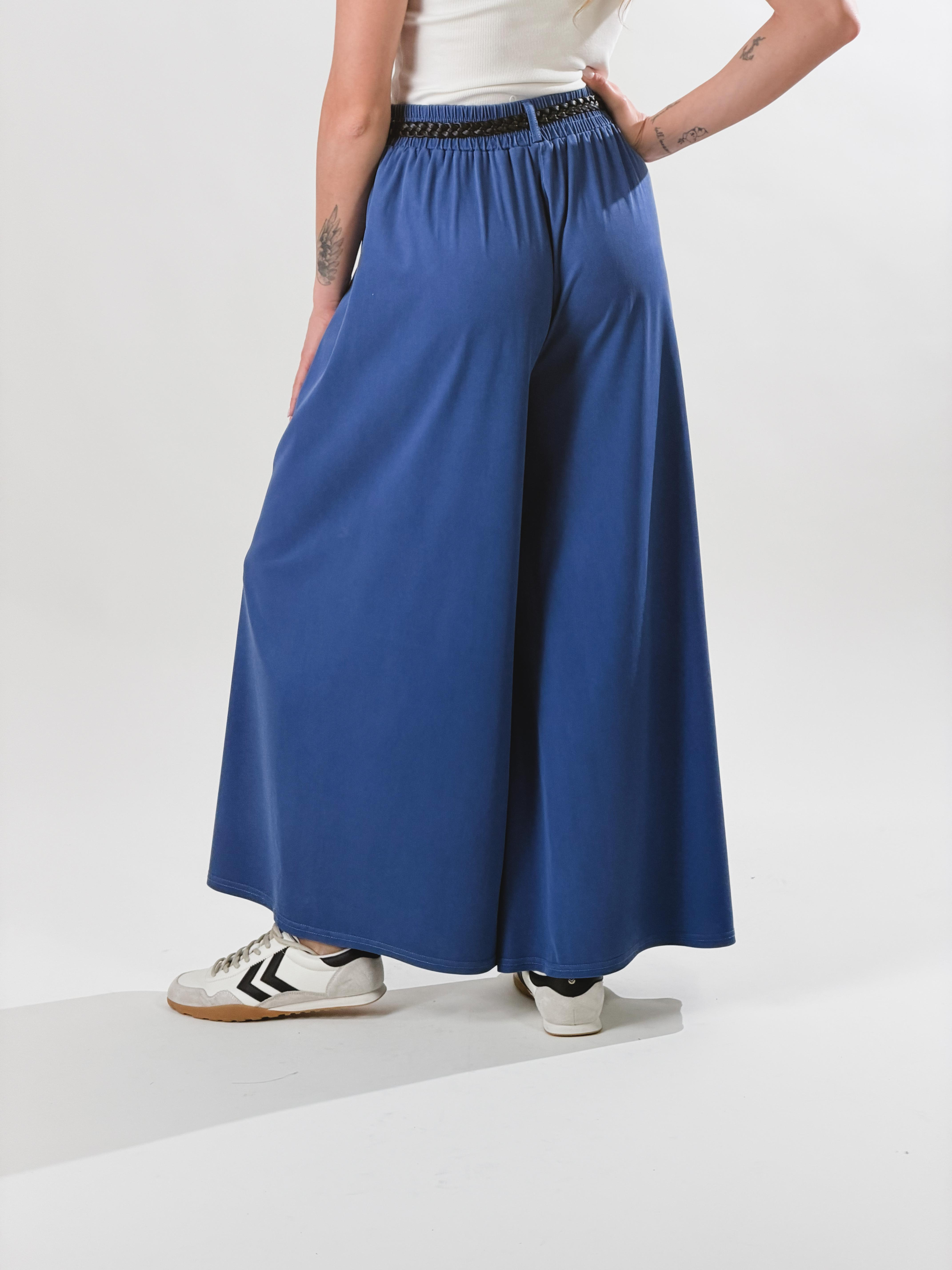 Pantalone Samurai effetto denim|Colore:Blu