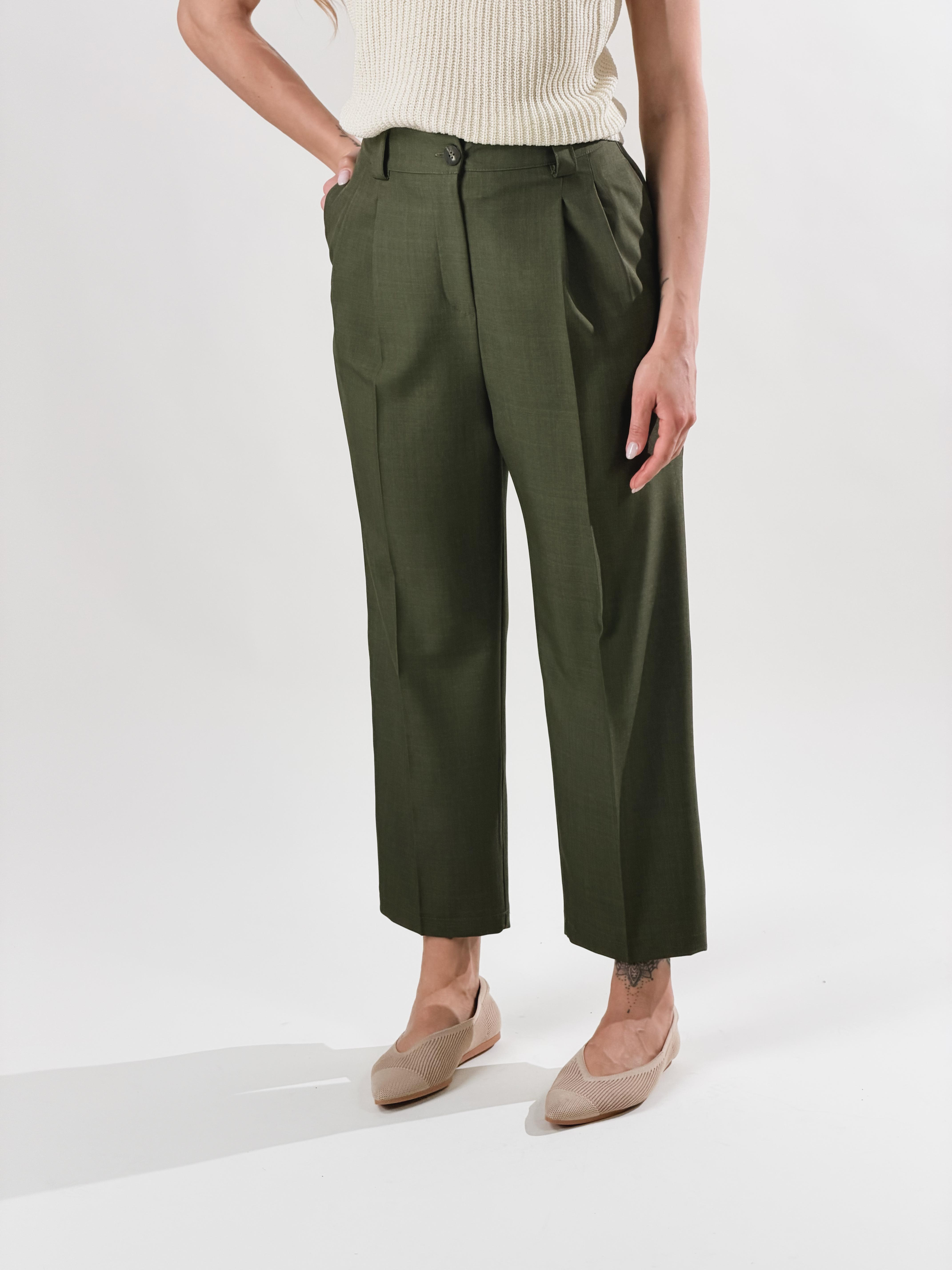 Pantalone Manola|Colore:Militare