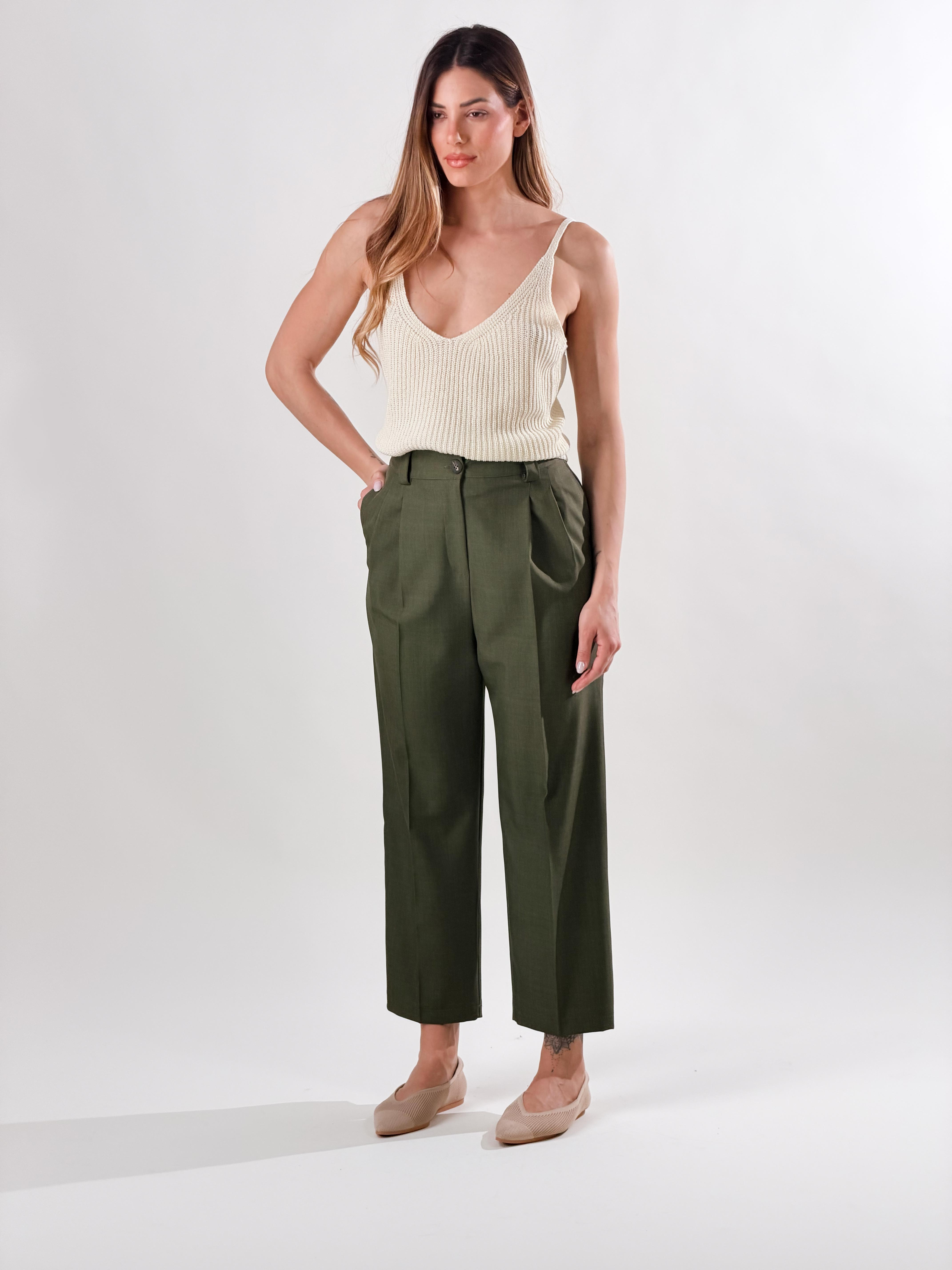 Pantalone Manola|Colore:Militare