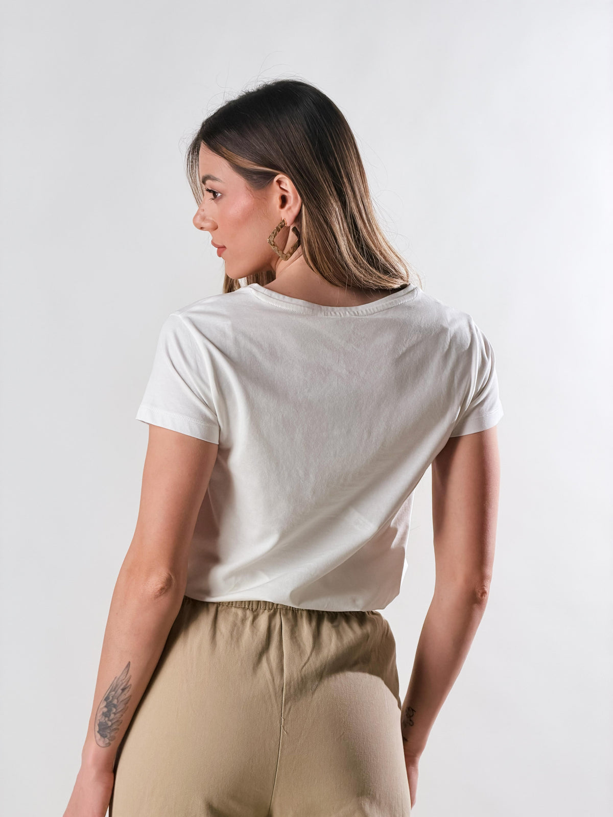 T-Shirt Stereo Vintage |Colore:Bianco latte