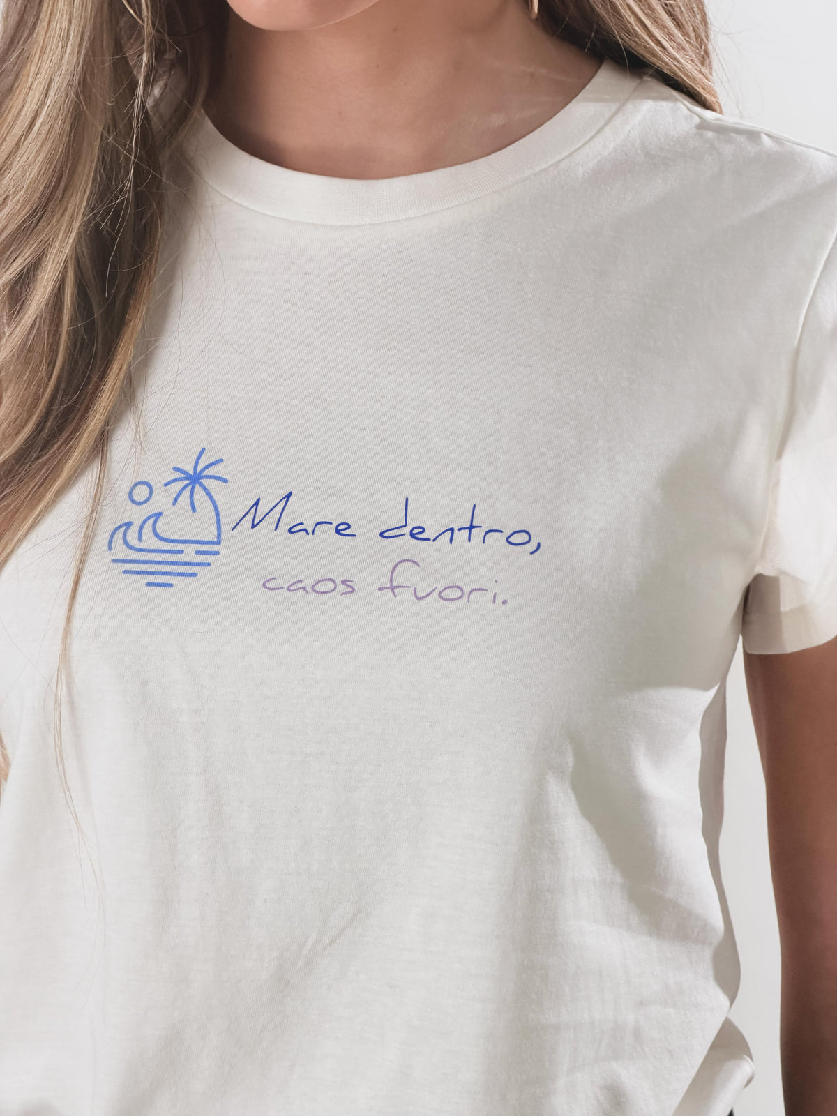 T-Shirt caos dentro|Colore:Bianco latte