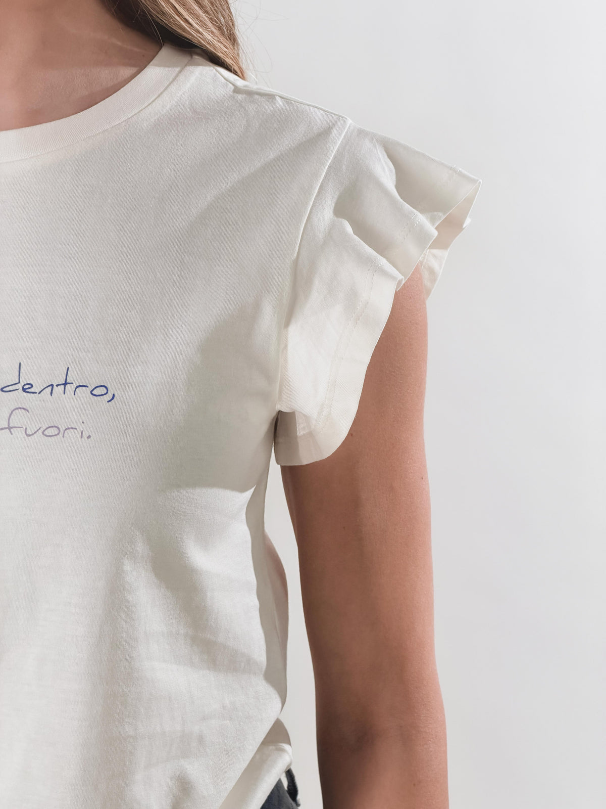 T-Shirt caos dentro|Colore:Bianco latte