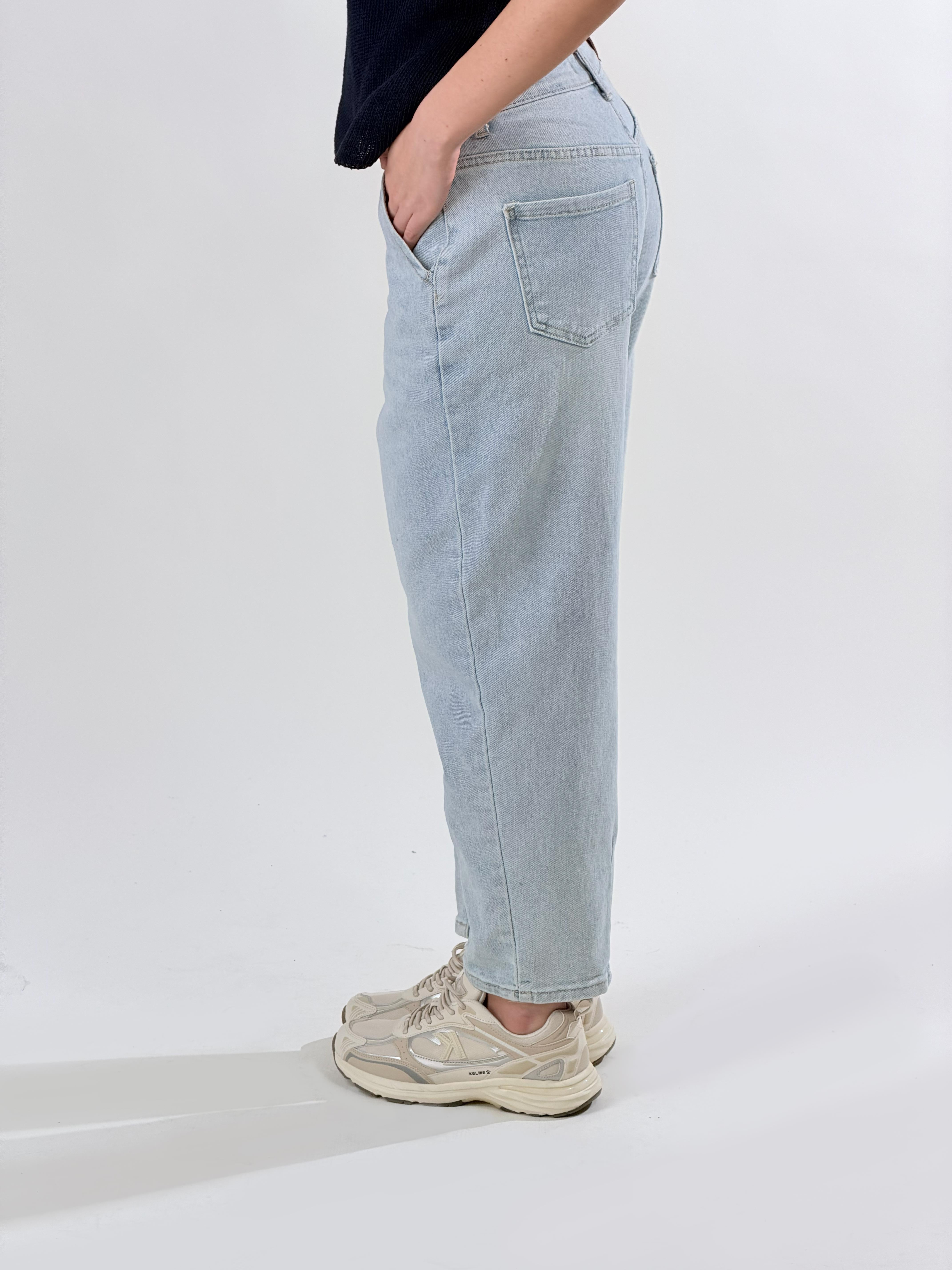 Jeans Mom Fit|Colore:Blu chiaro