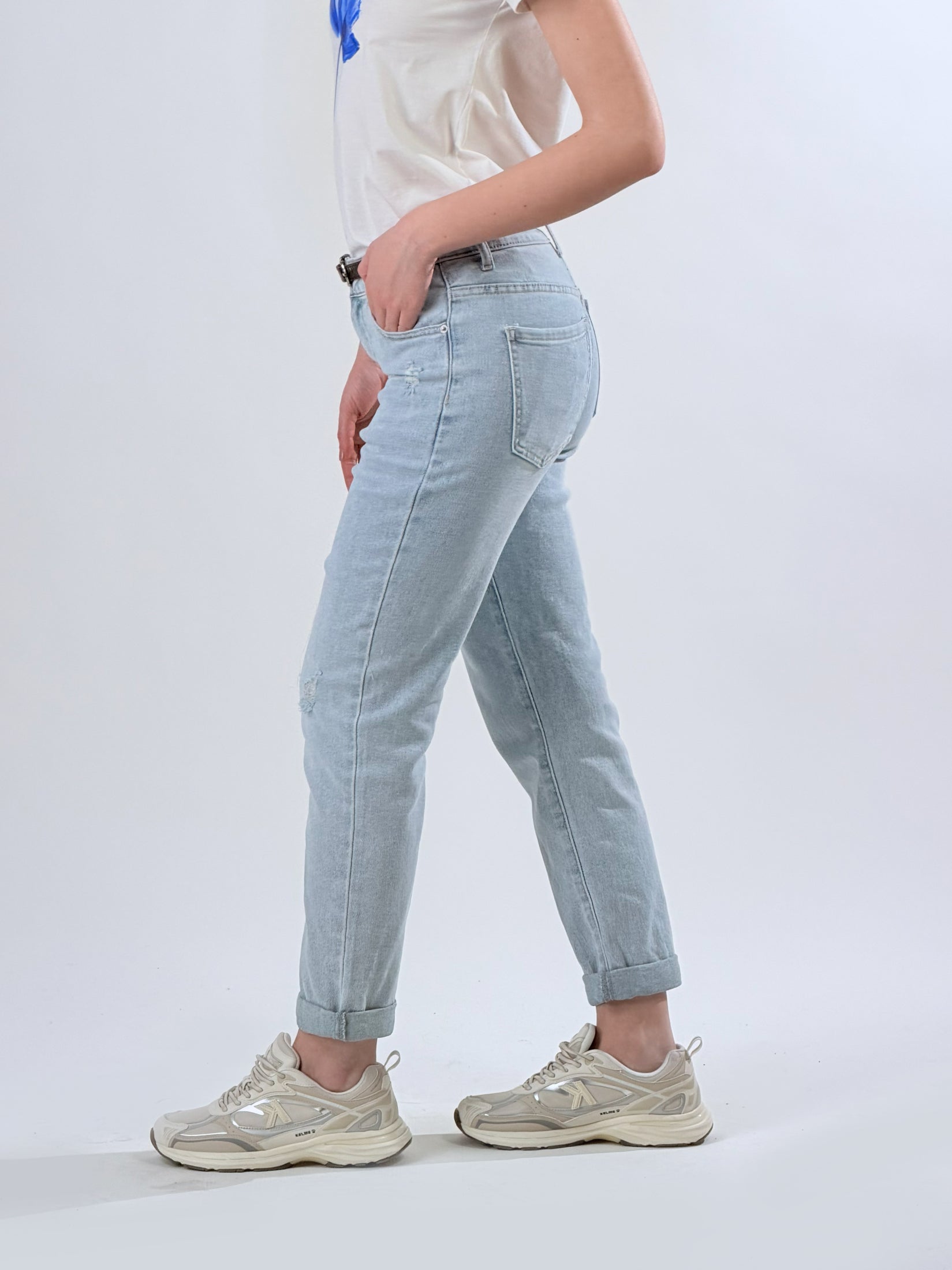 Jeans Mom fit|Colore:Blu chiaro