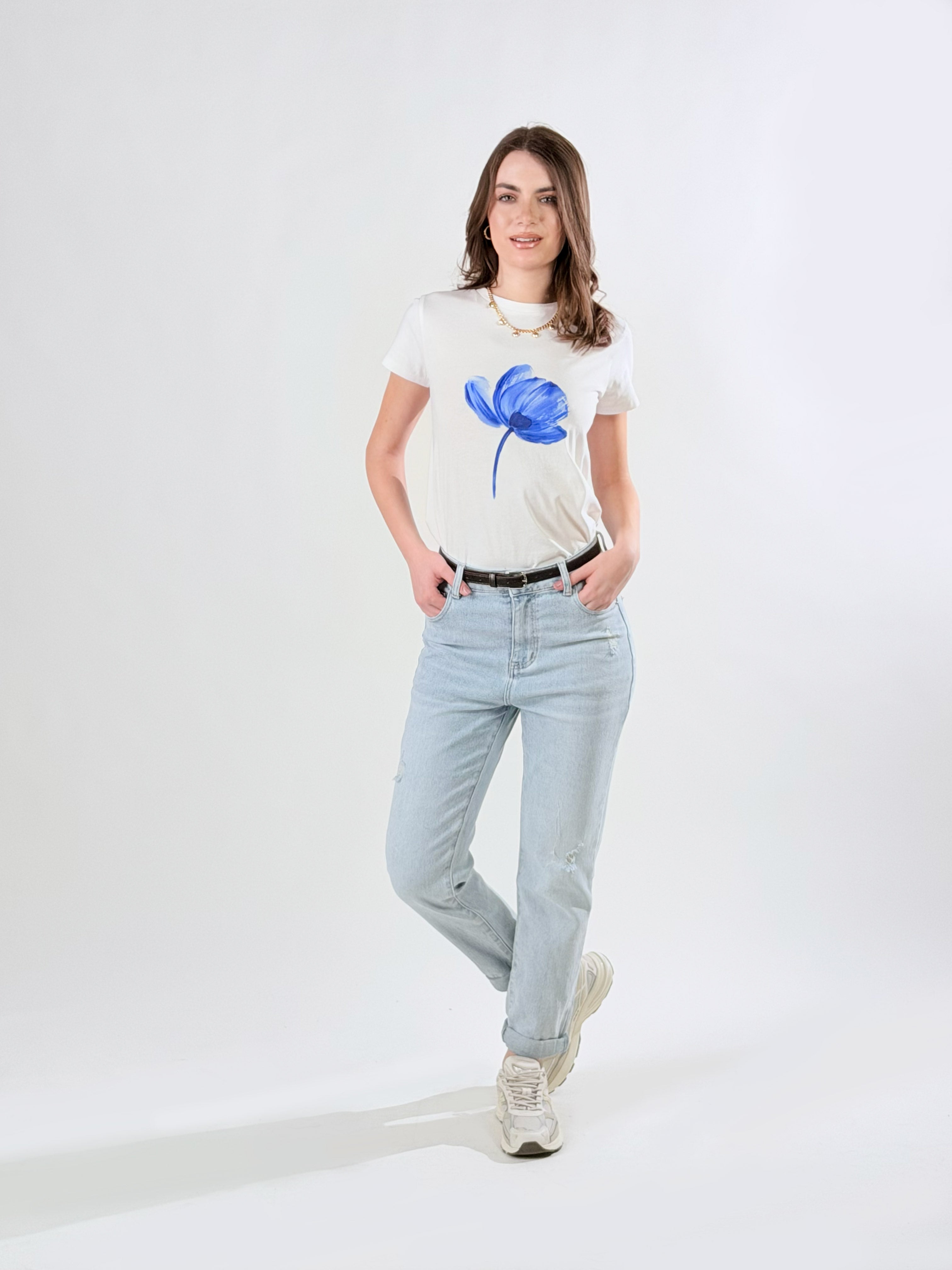 Jeans Mom fit|Colore:Blu chiaro