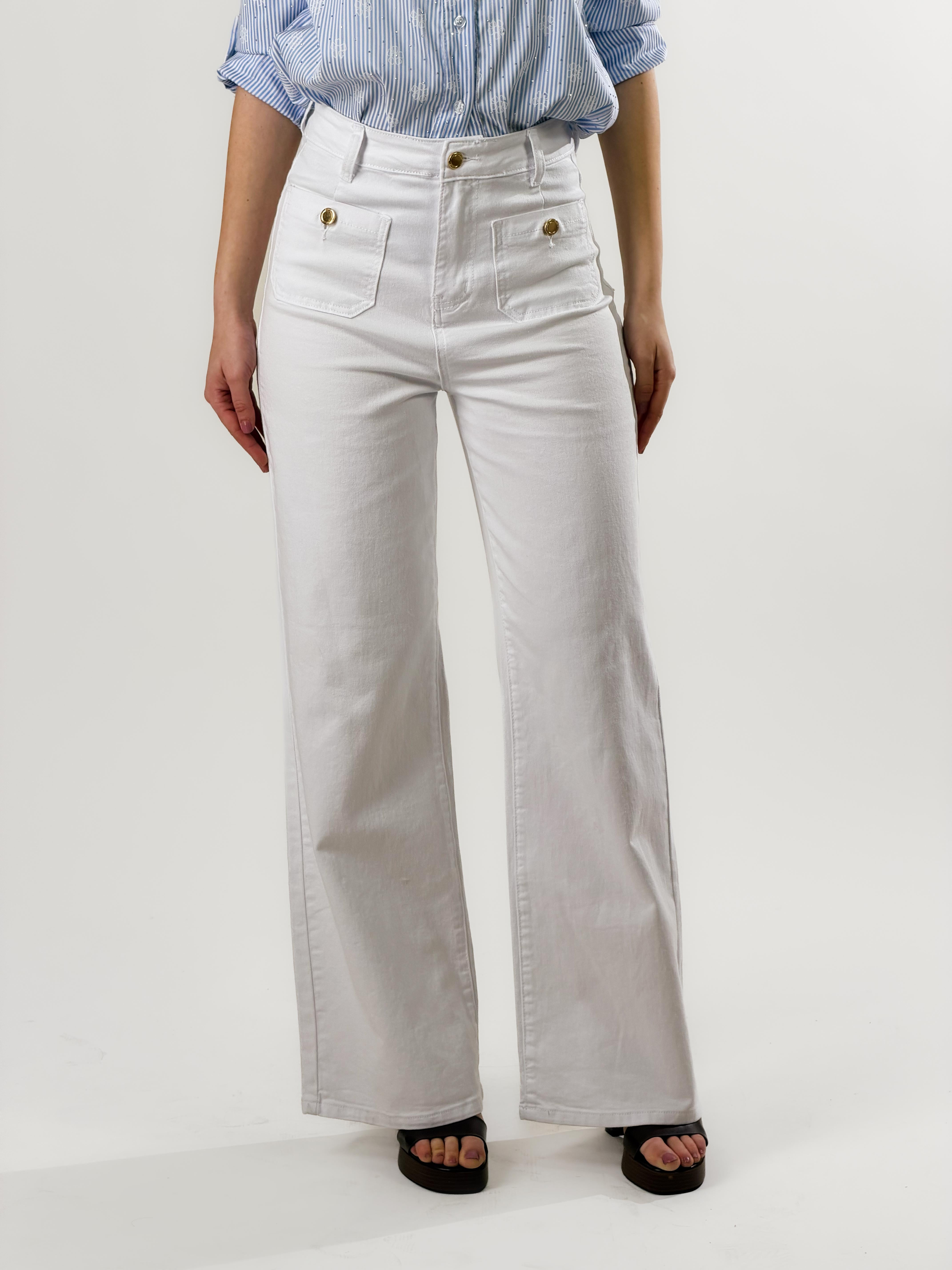 Jeans taschini|Colore:Bianco