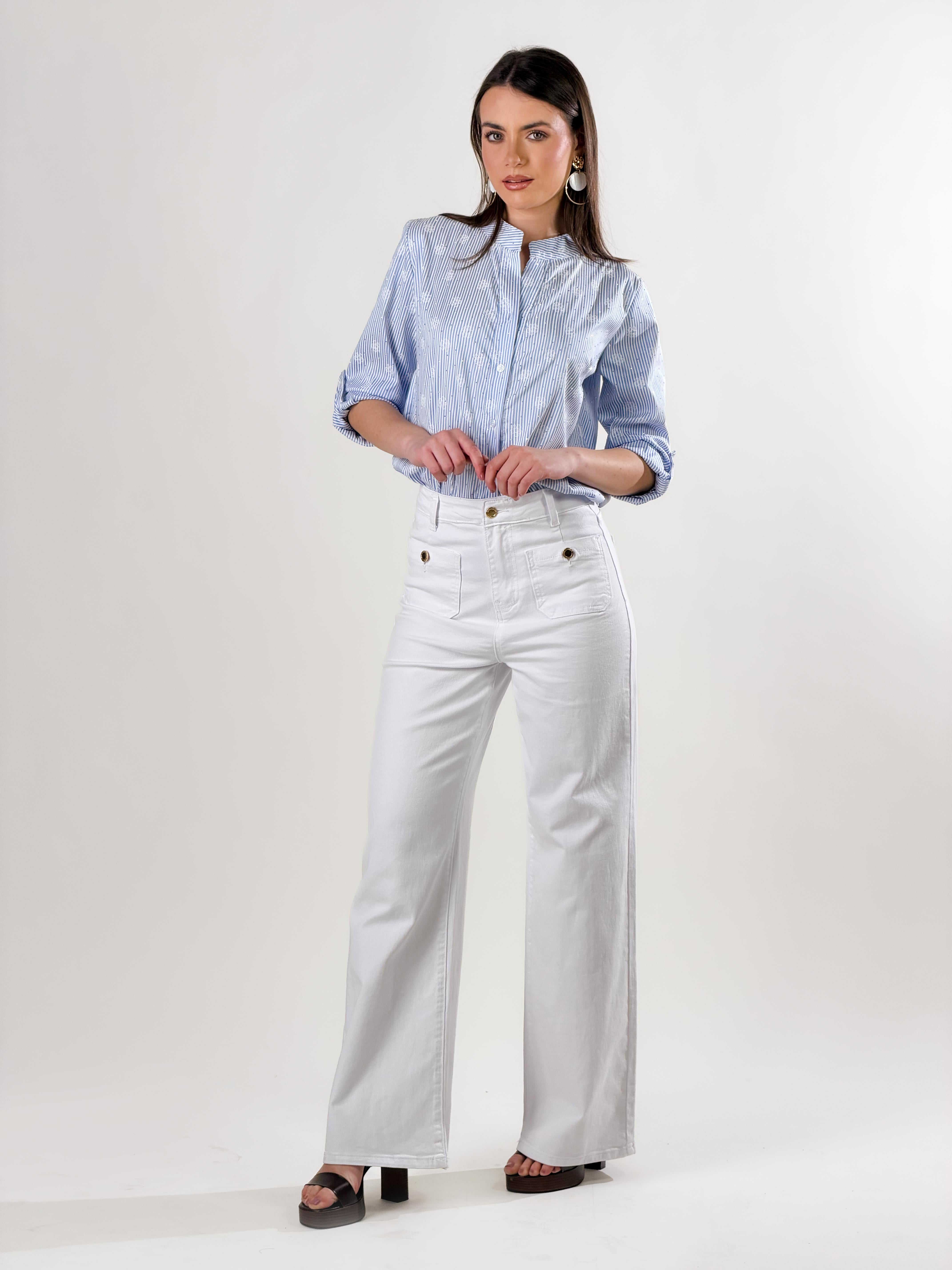 Jeans taschini|Colore:Bianco