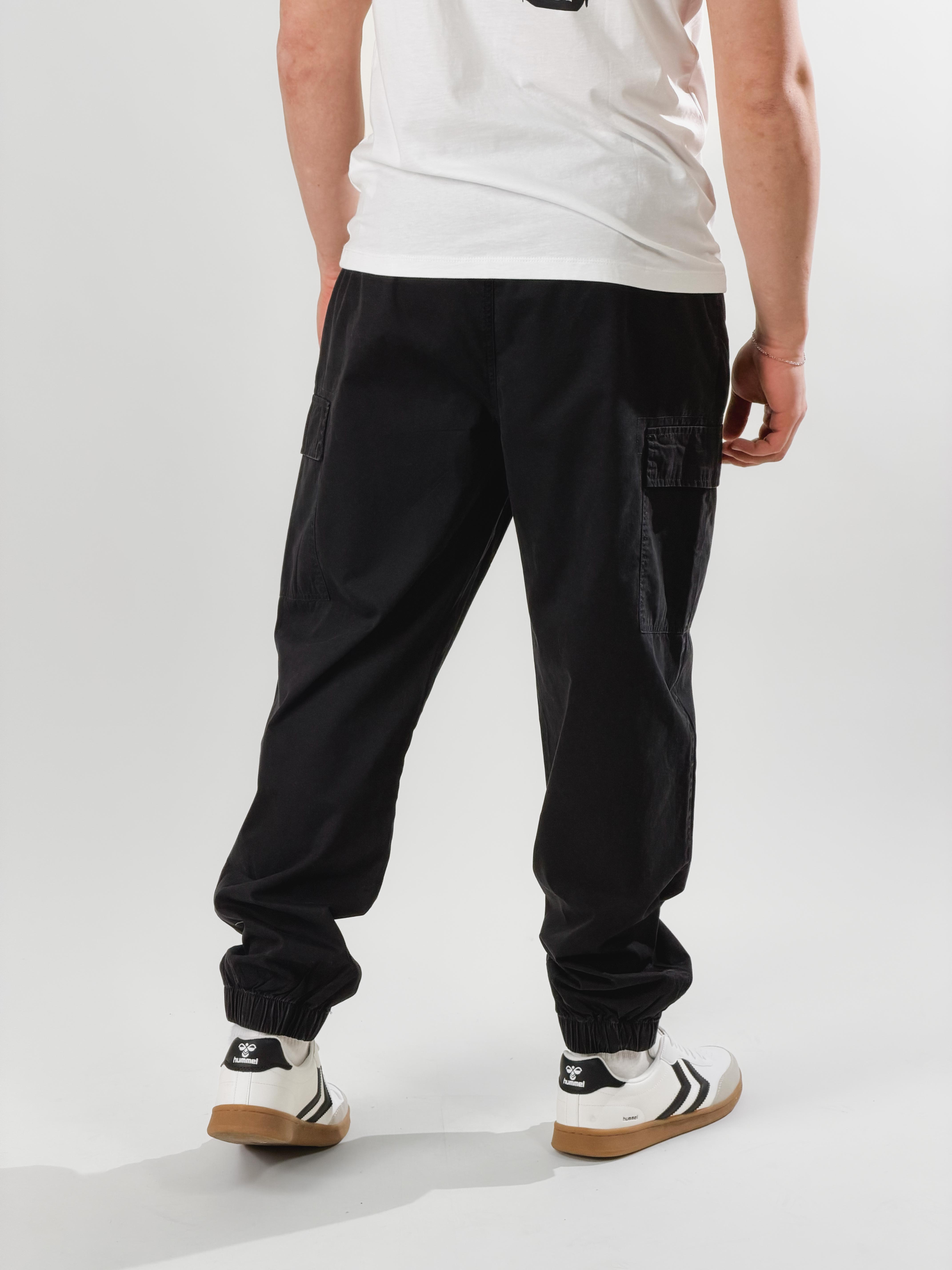 Cargo con tasconi|Colore:Nero