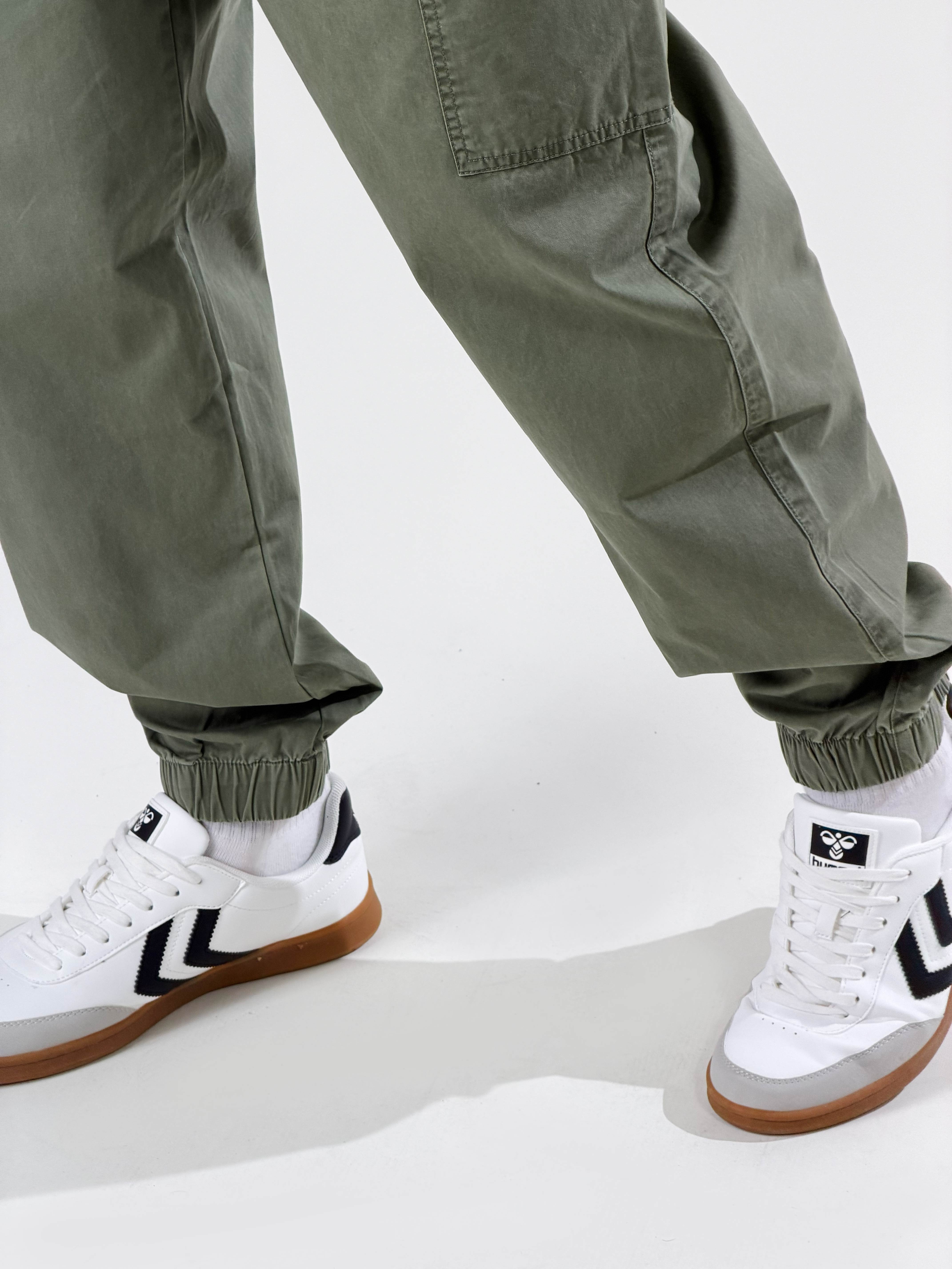 Cargo con tasconi|Colore:Verde militare