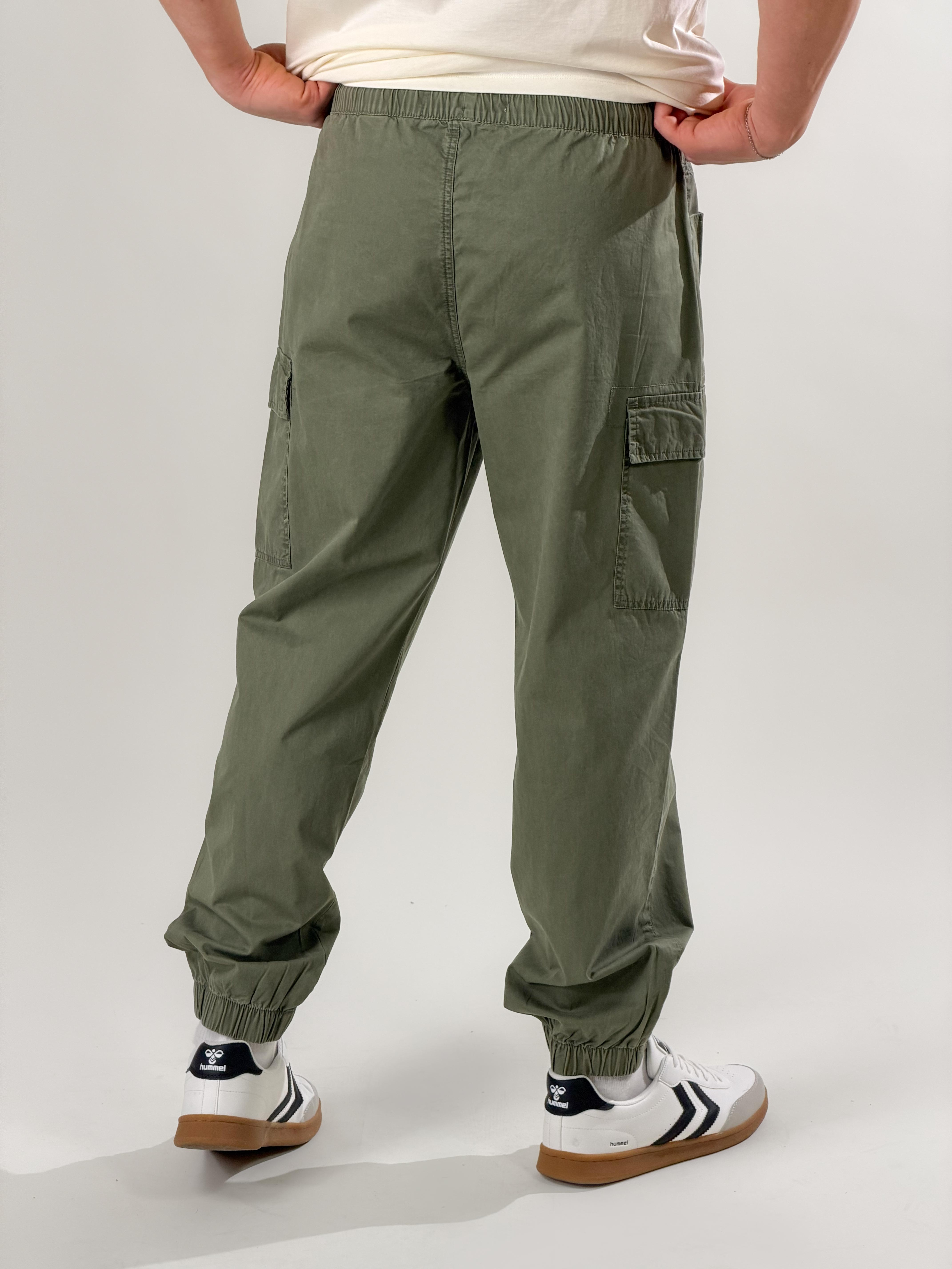 Cargo con tasconi|Colore:Verde militare